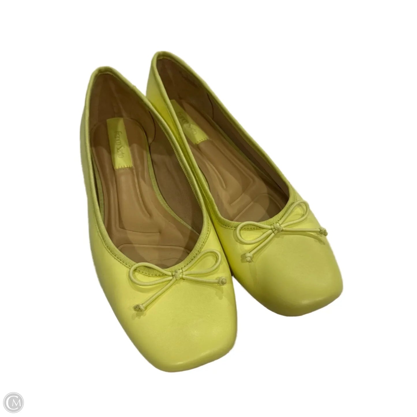 Shoes Flats By Franco Sarto In Yellow, Size: 11