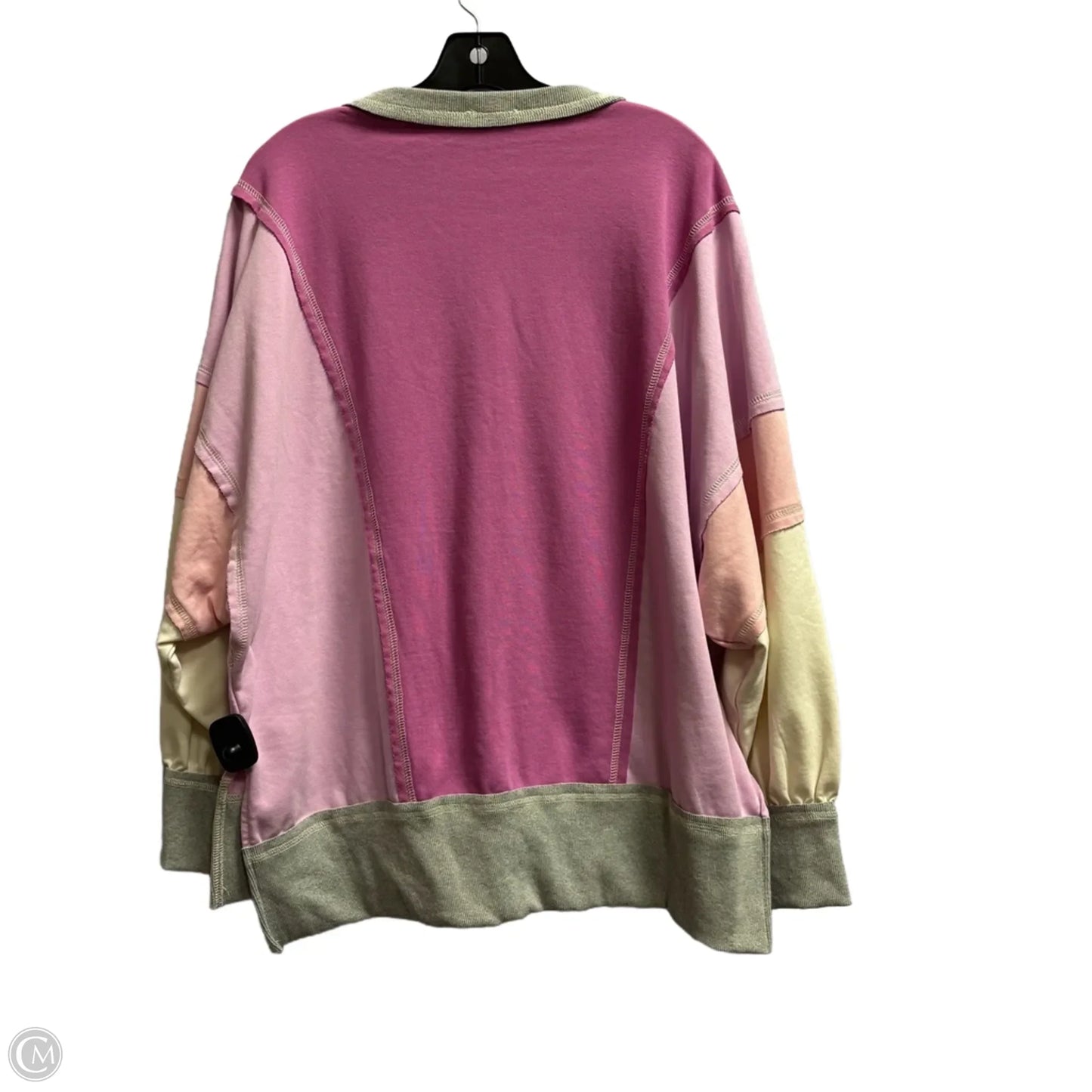 Sweatshirt Crewneck By Peach Love Cream California In Grey & Purple, Size: S