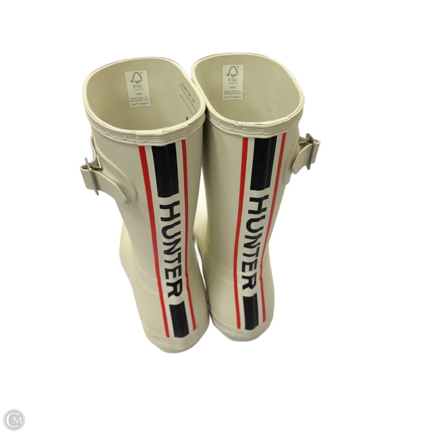 Boots Rain By Hunter In White, Size: 9