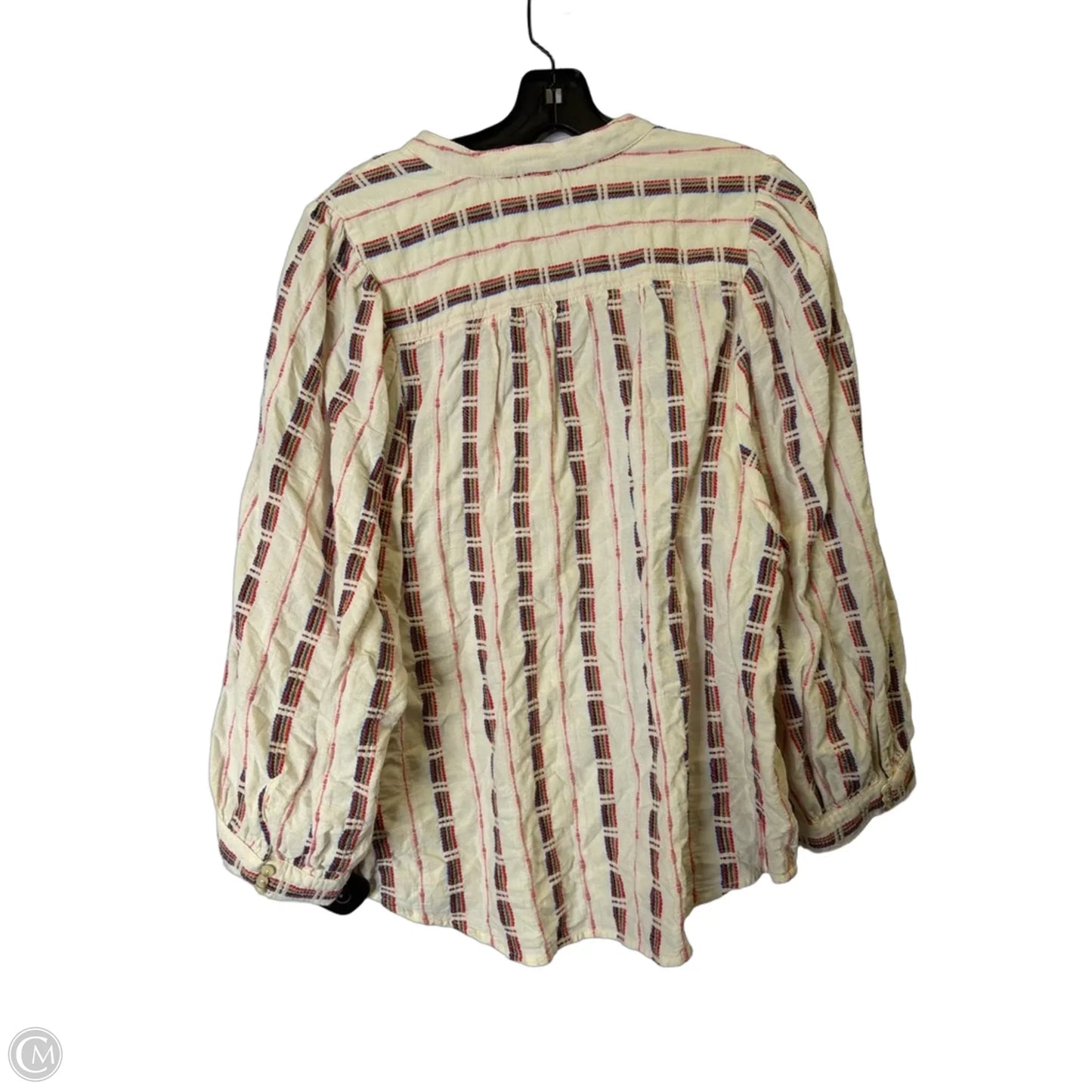 Top Long Sleeve By Pilcro In Cream, Size: L