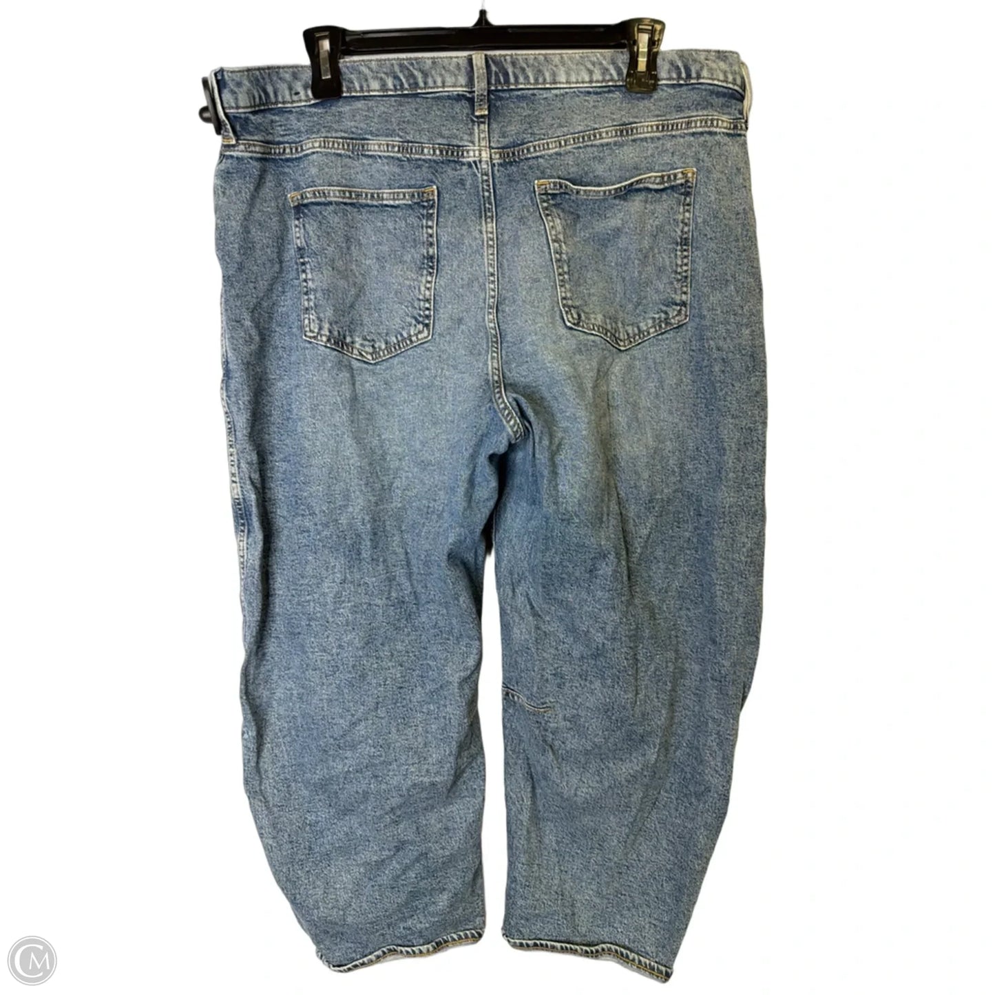 Jeans Straight By Gap In Blue Denim, Size: 20