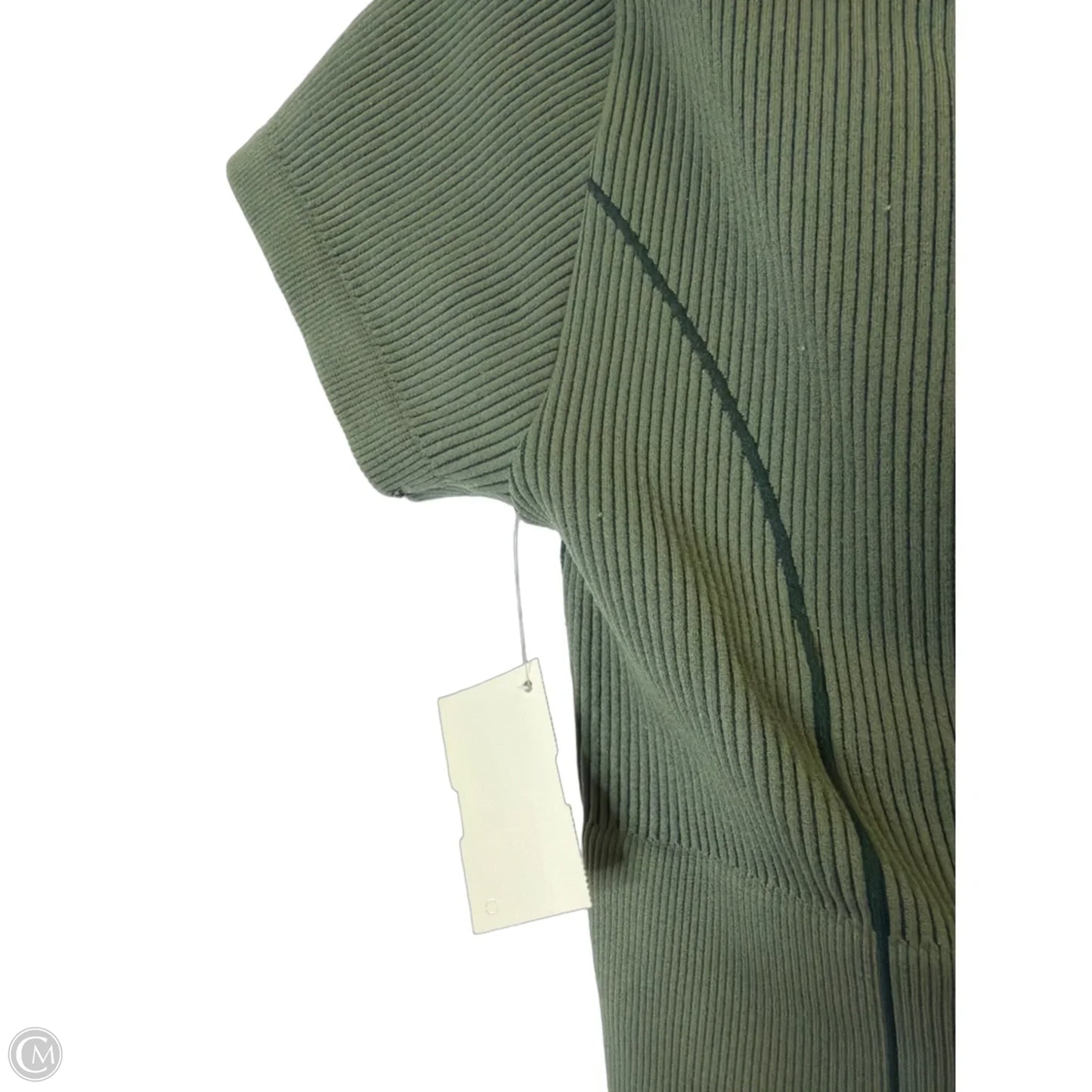 Athletic Top Short Sleeve By Offline In Green, Size: S