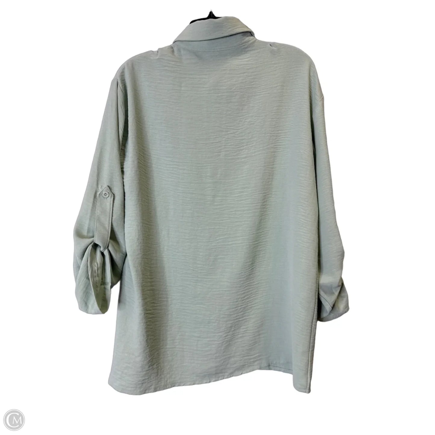 Top Long Sleeve By Shein In Green, Size: 4