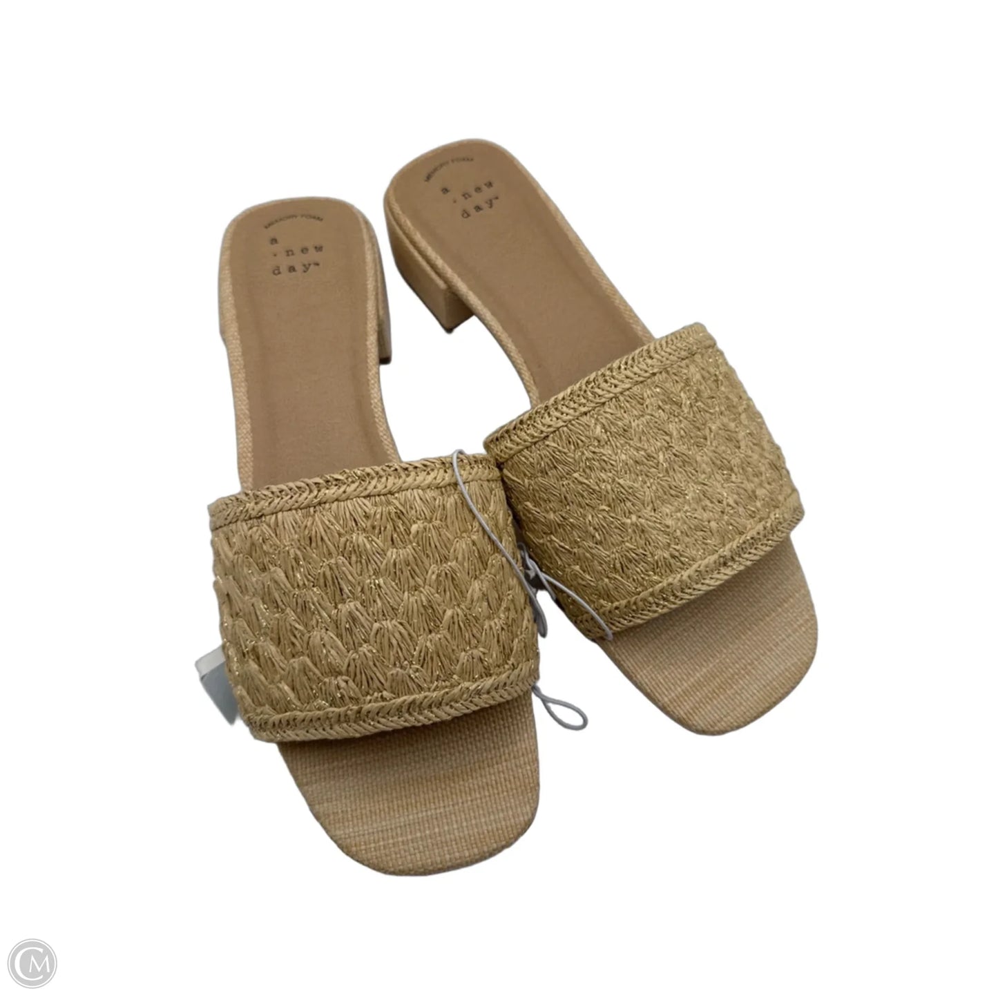Sandals Heels Block By A New Day In Beige, Size: 9