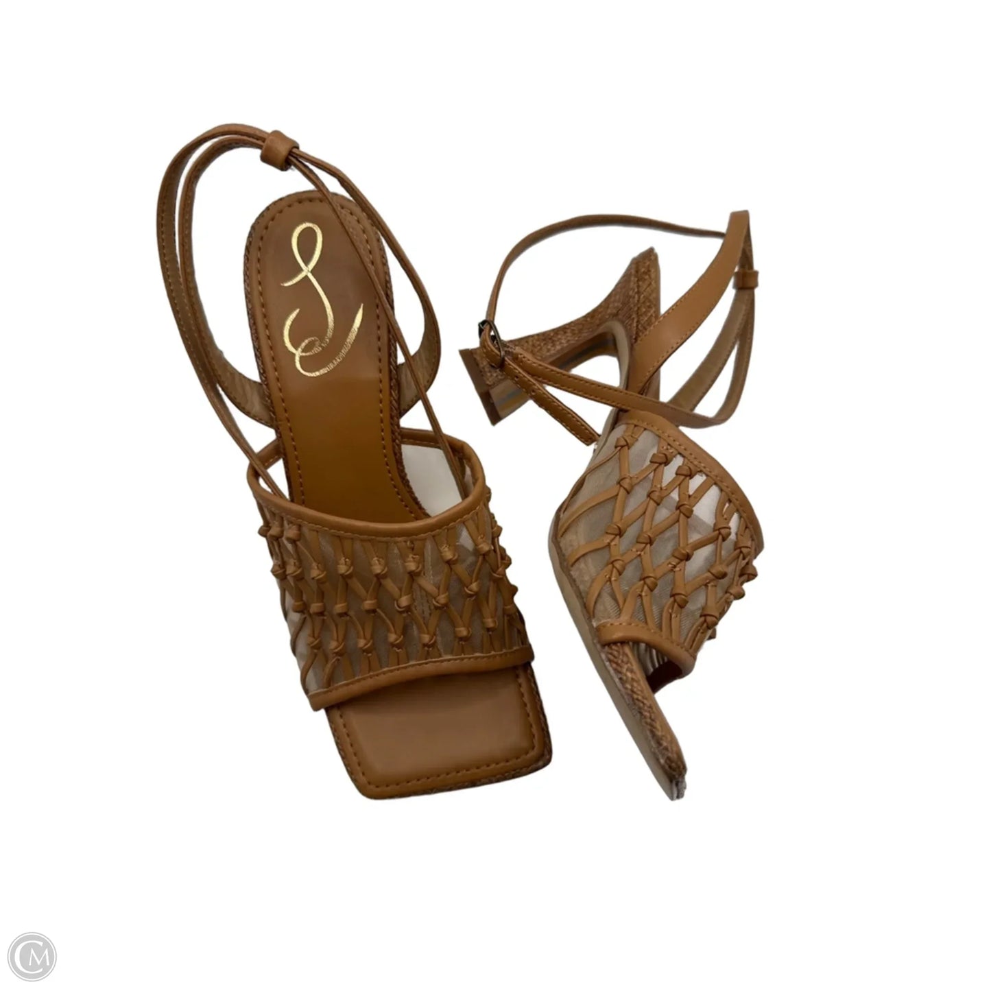 Sandals Heels Stiletto By Sam Edelman In Brown, Size: 7