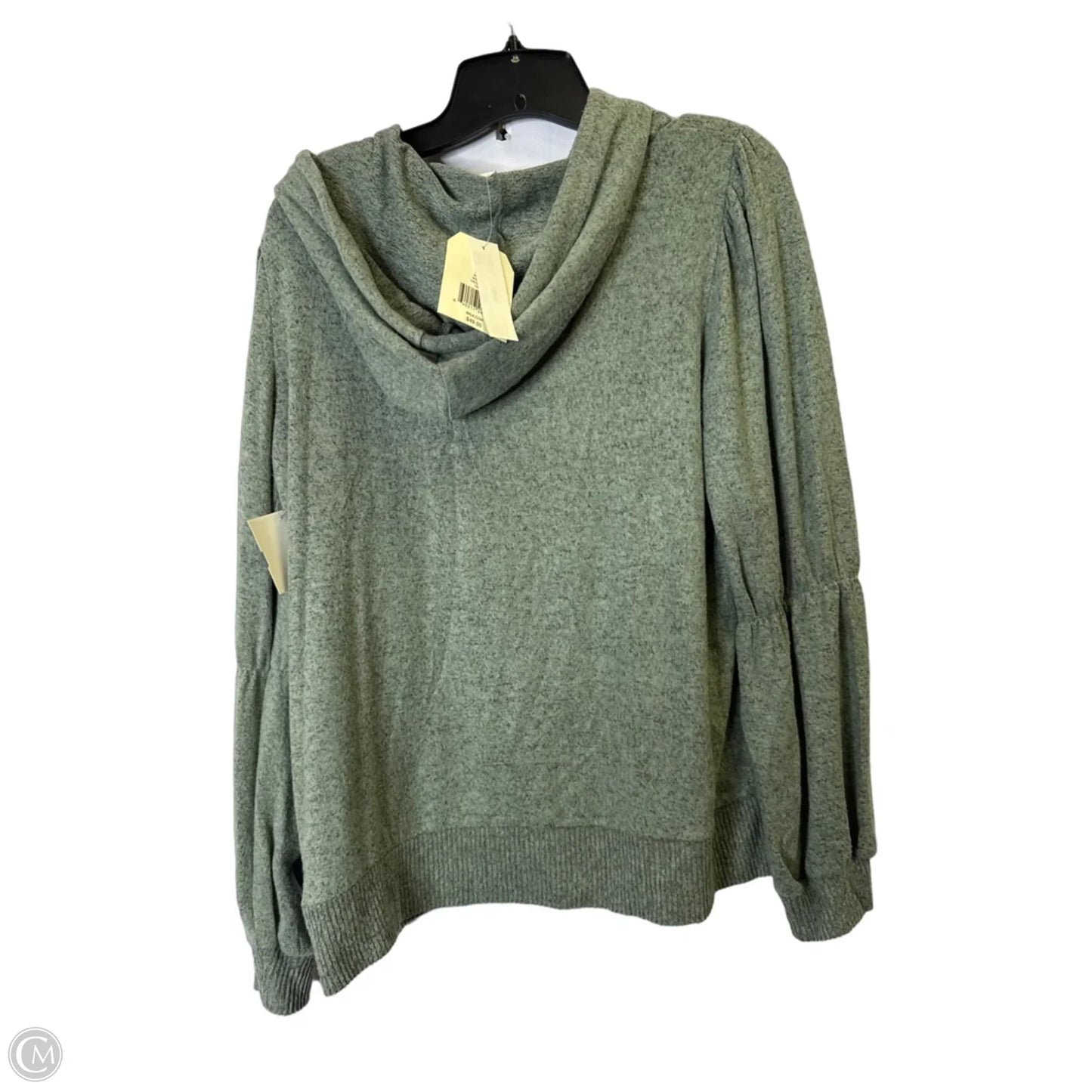 Sweatshirt Hoodie By Wonderly In Green, Size: M
