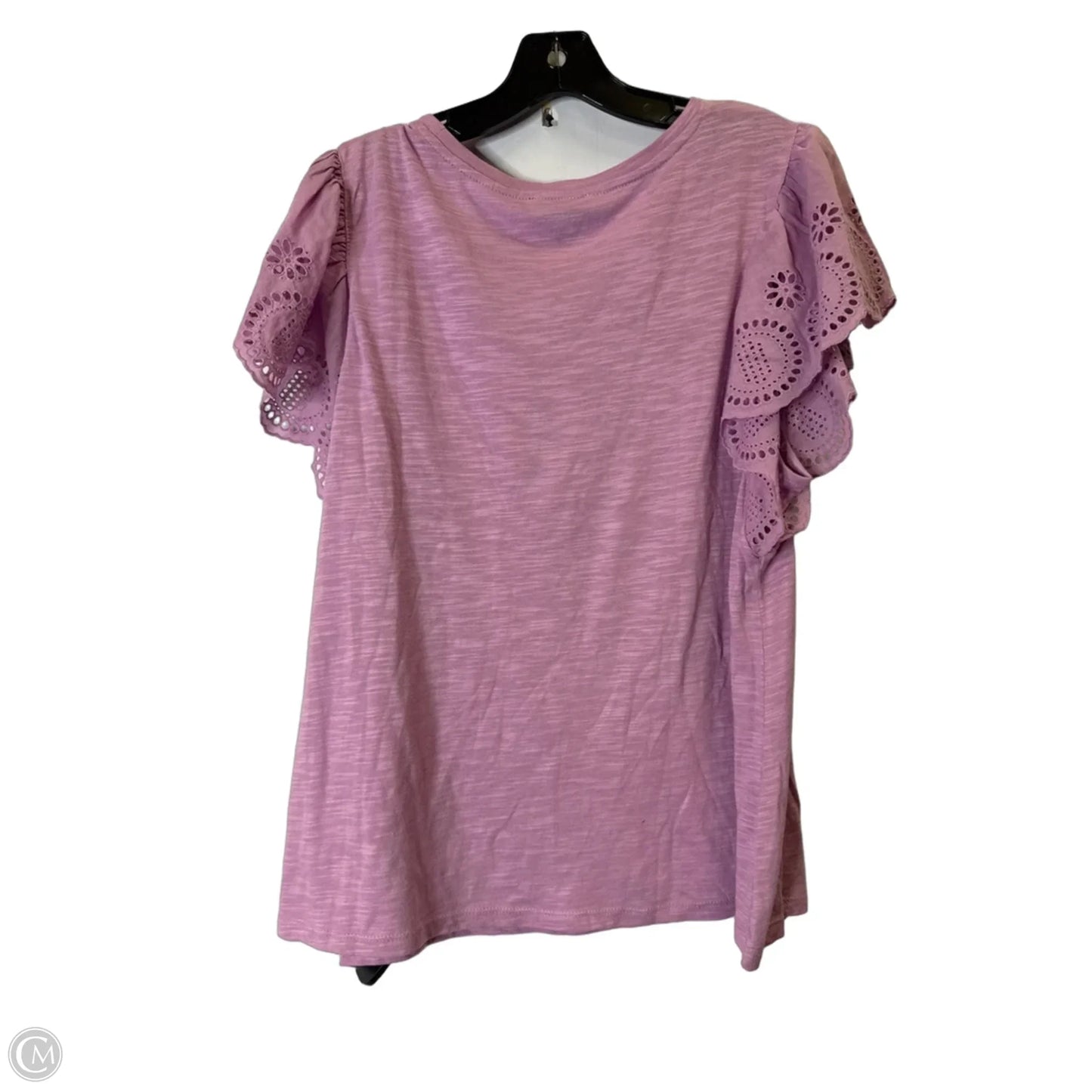 Top Short Sleeve By Jessica Simpson In Purple, Size: Xl