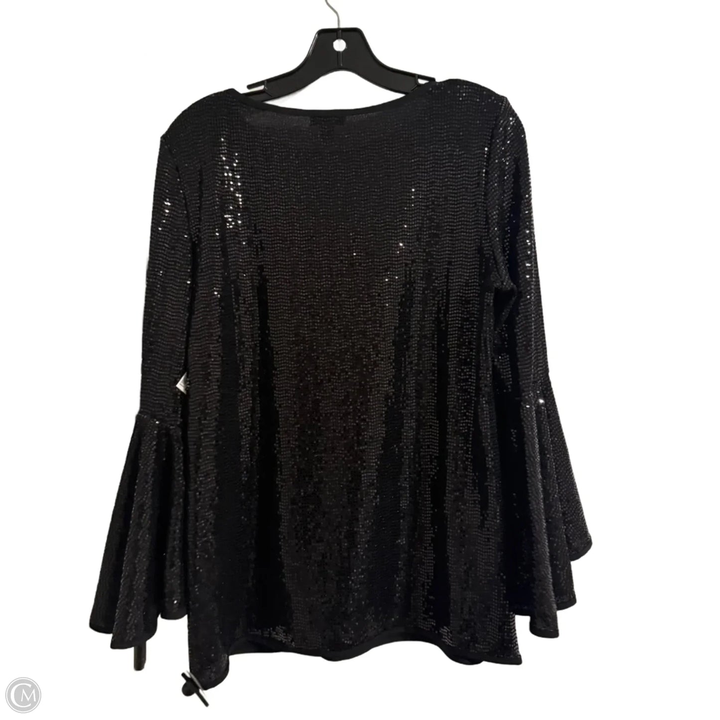 Top Long Sleeve By Vince Camuto In Black, Size: M