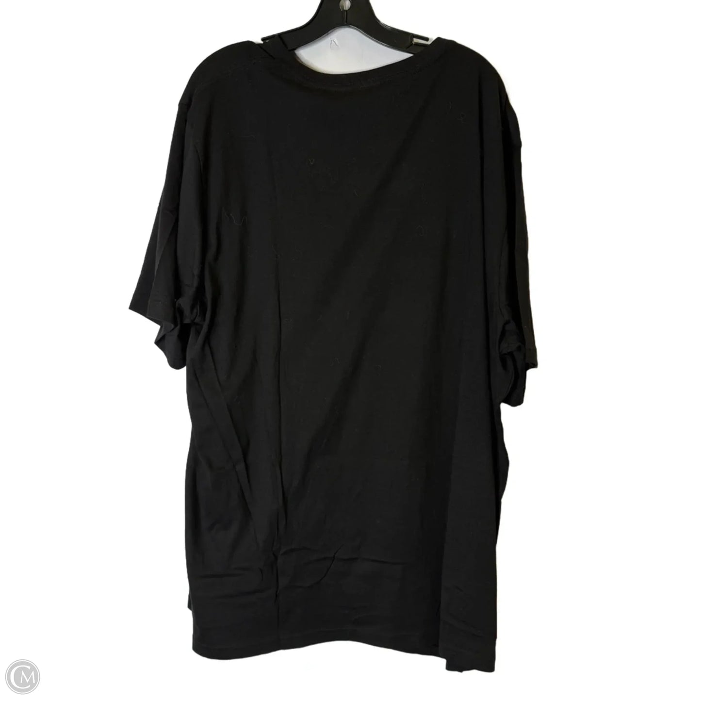 Top Short Sleeve Basic By Old Navy In Black & Cream, Size: 2x