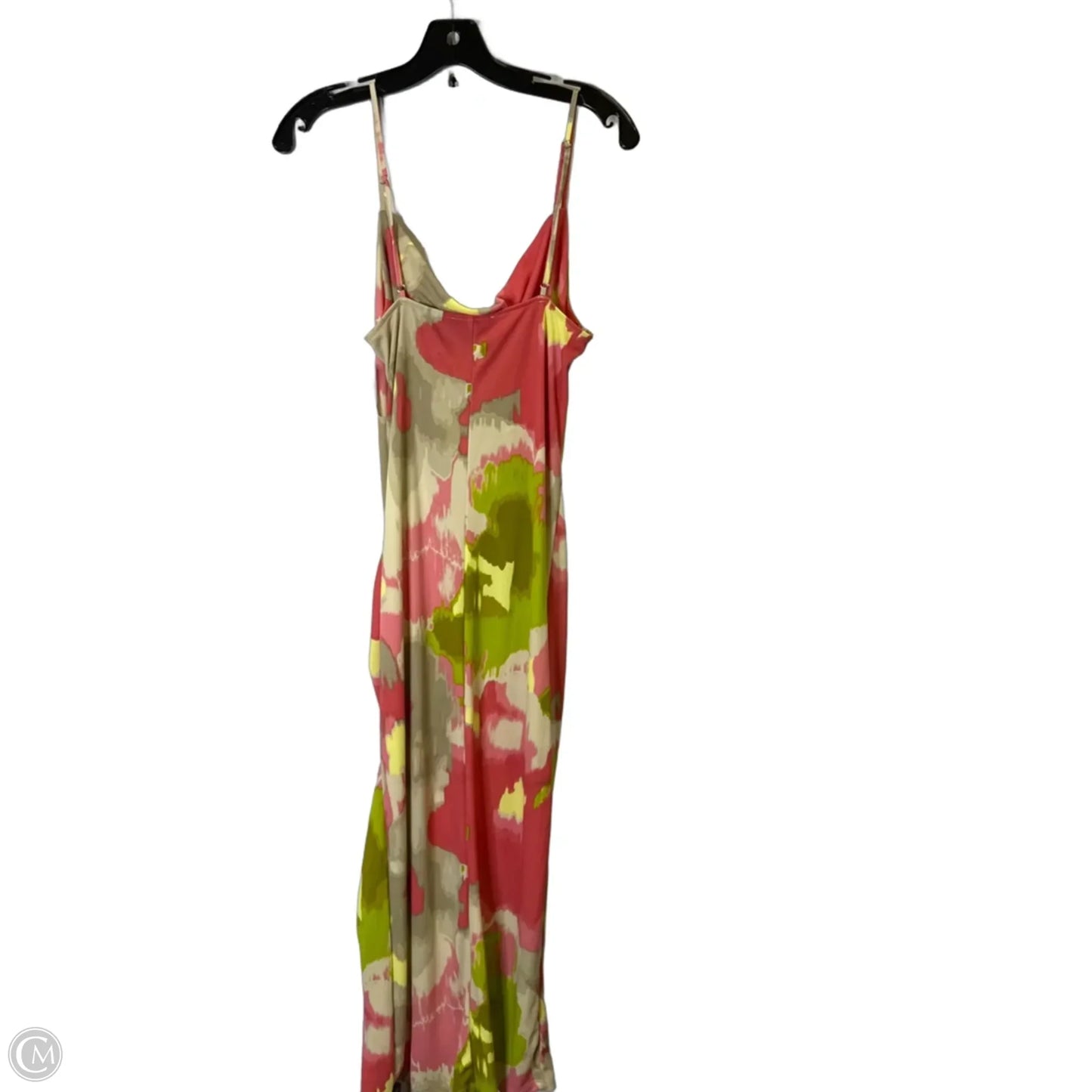 Dress Party Midi By Forever 21 In Pink & Yellow, Size: L