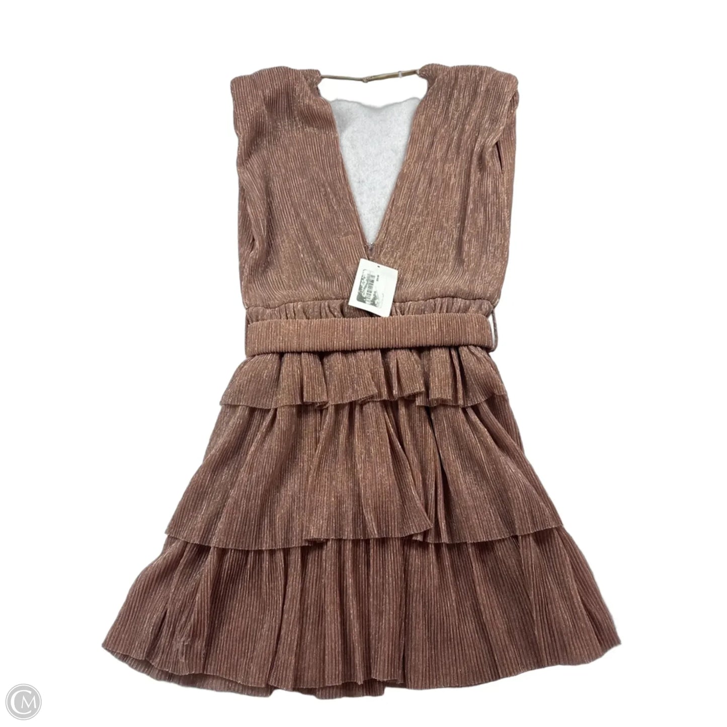 Dress Party Short By Clothes Mentor In Rose Gold, Size: M