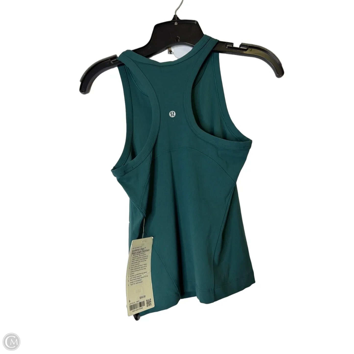 Athletic Tank Top By Lululemon In Green, Size: 6