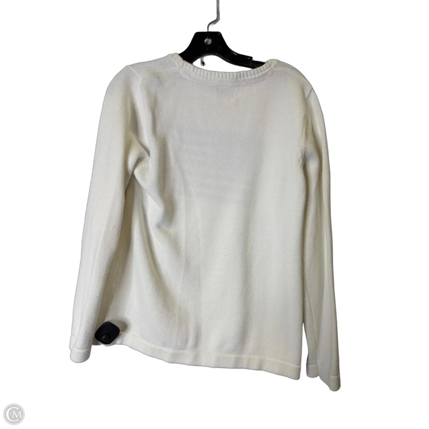 Sweater By Clothes Mentor In Cream, Size: L