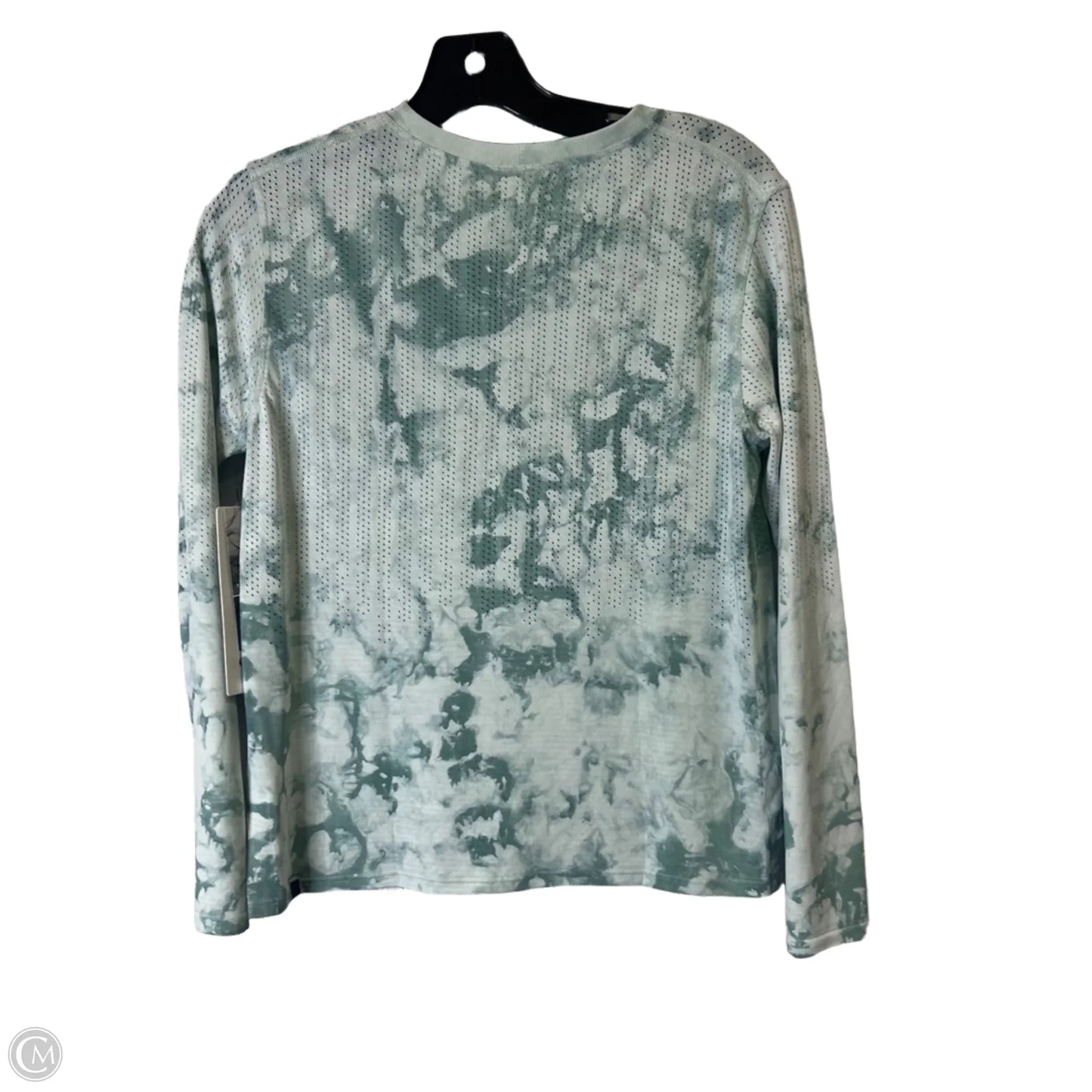 Athletic Top Long Sleeve Collar By Lululemon In Green, Size: 4