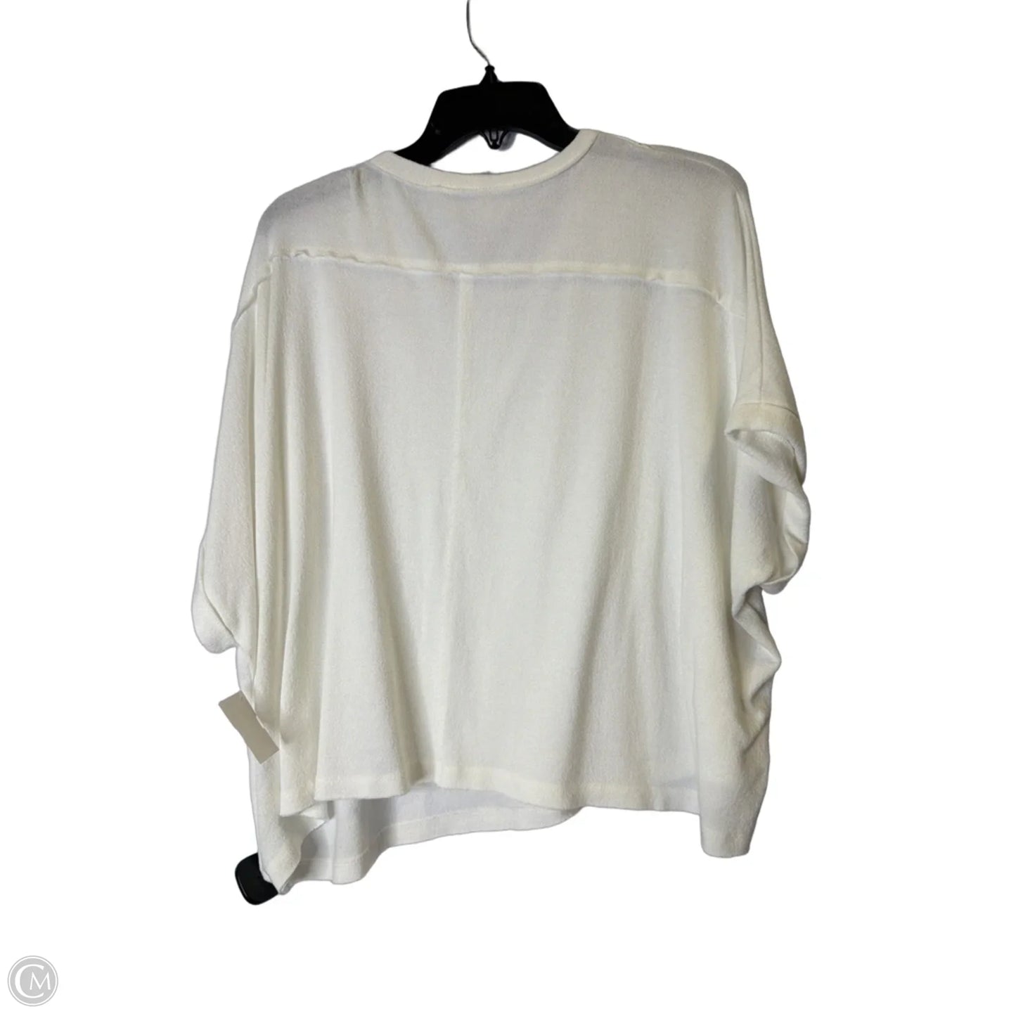 Top Short Sleeve By Charlotte Avery In White, Size: M