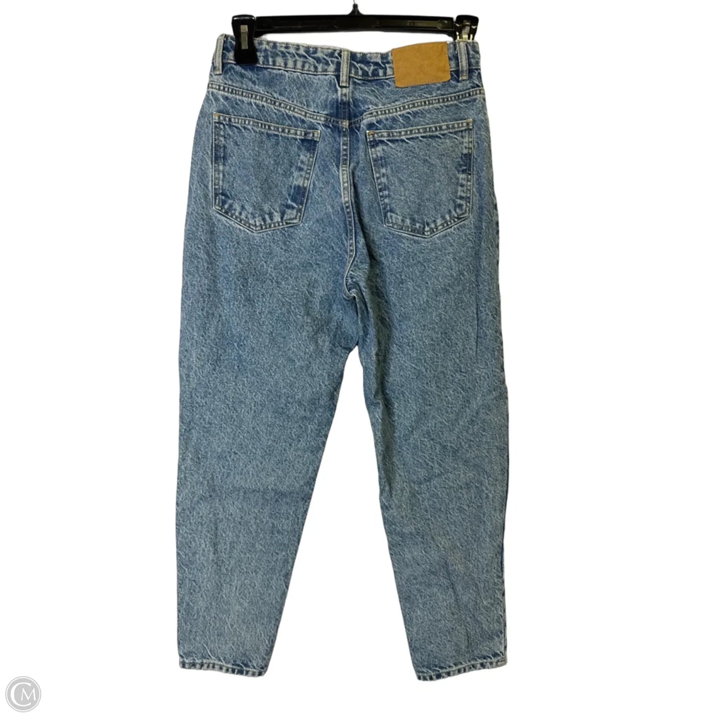 Jeans Straight By Zara In Blue Denim, Size: 8
