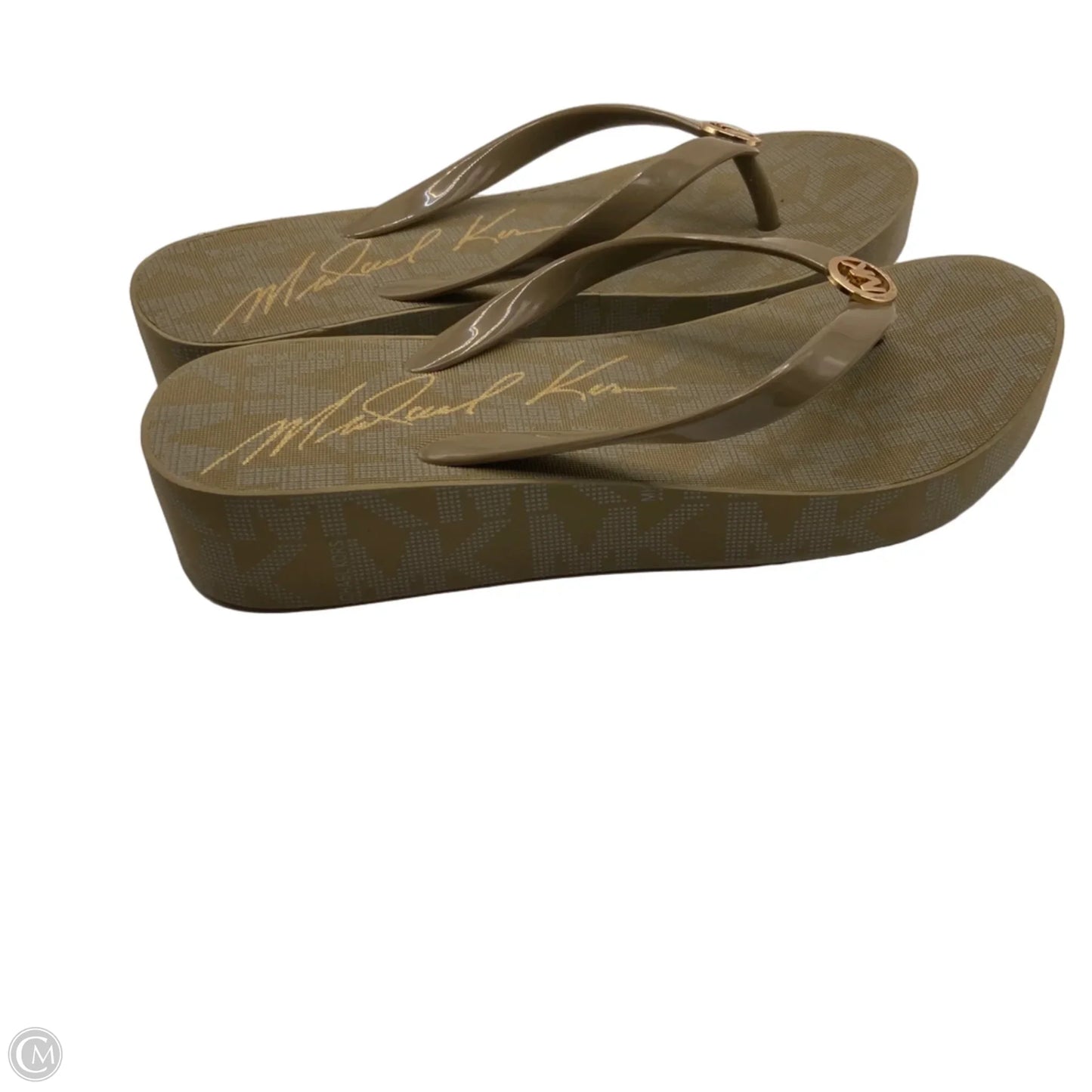 Sandals Designer By Michael By Michael Kors In Taupe, Size: 8