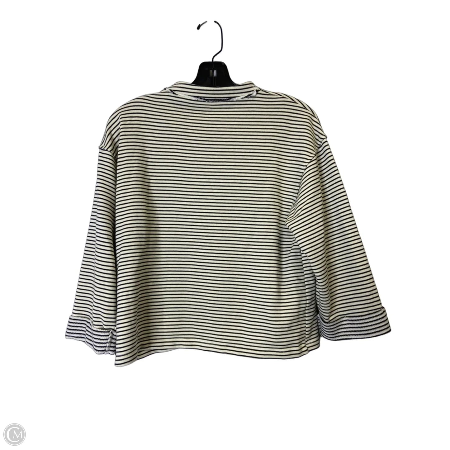 Sweatshirt Collar By Clothes Mentor In Cream, Size: S