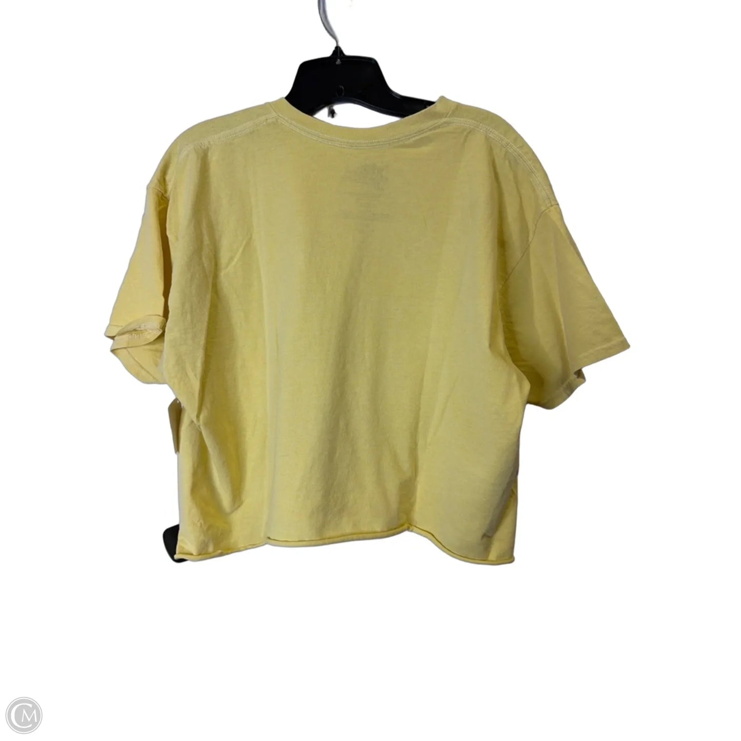 Top Short Sleeve Basic By Clothes Mentor In Yellow, Size: L