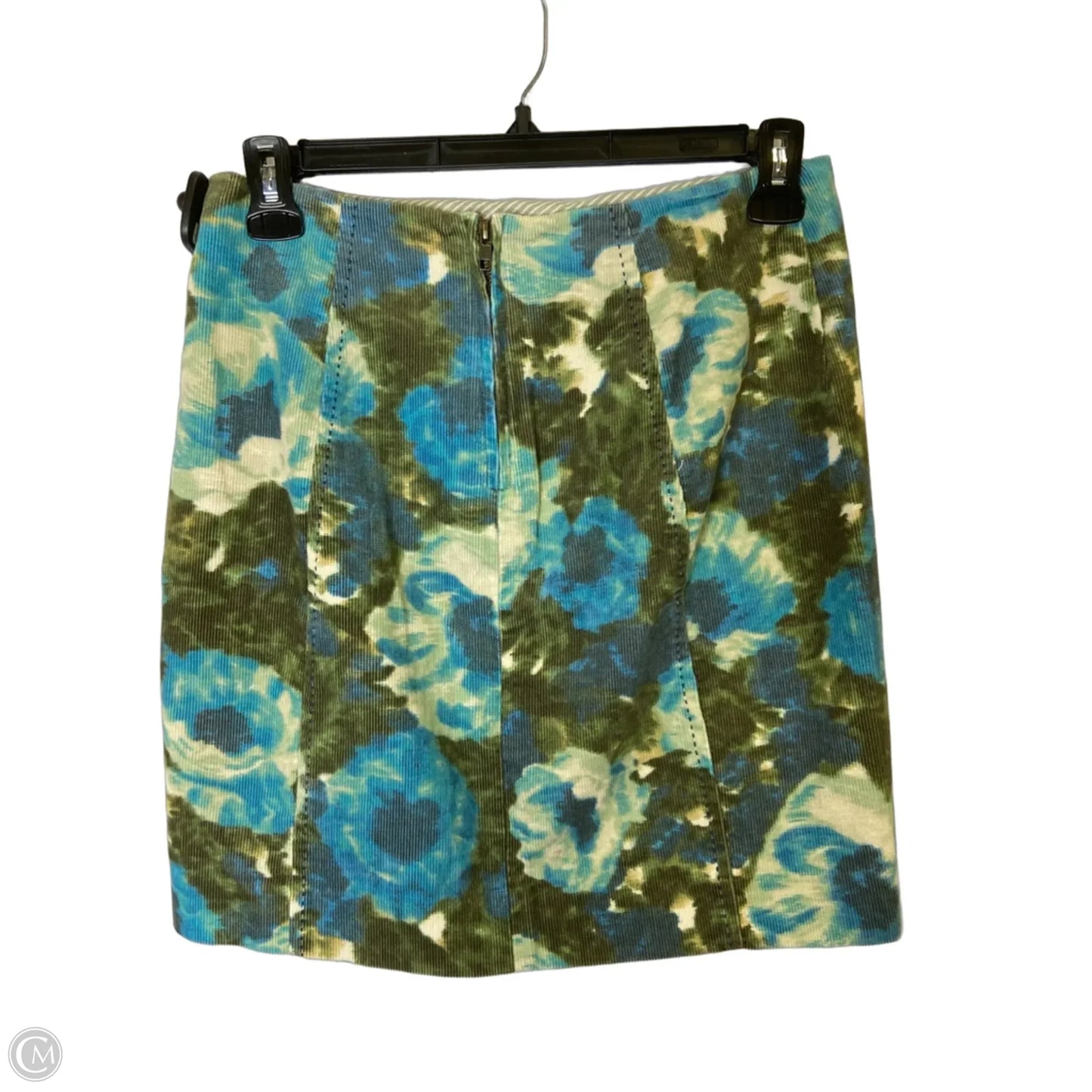 Skirt Mini & Short By Anthropologie In Blue & Green, Size: 10