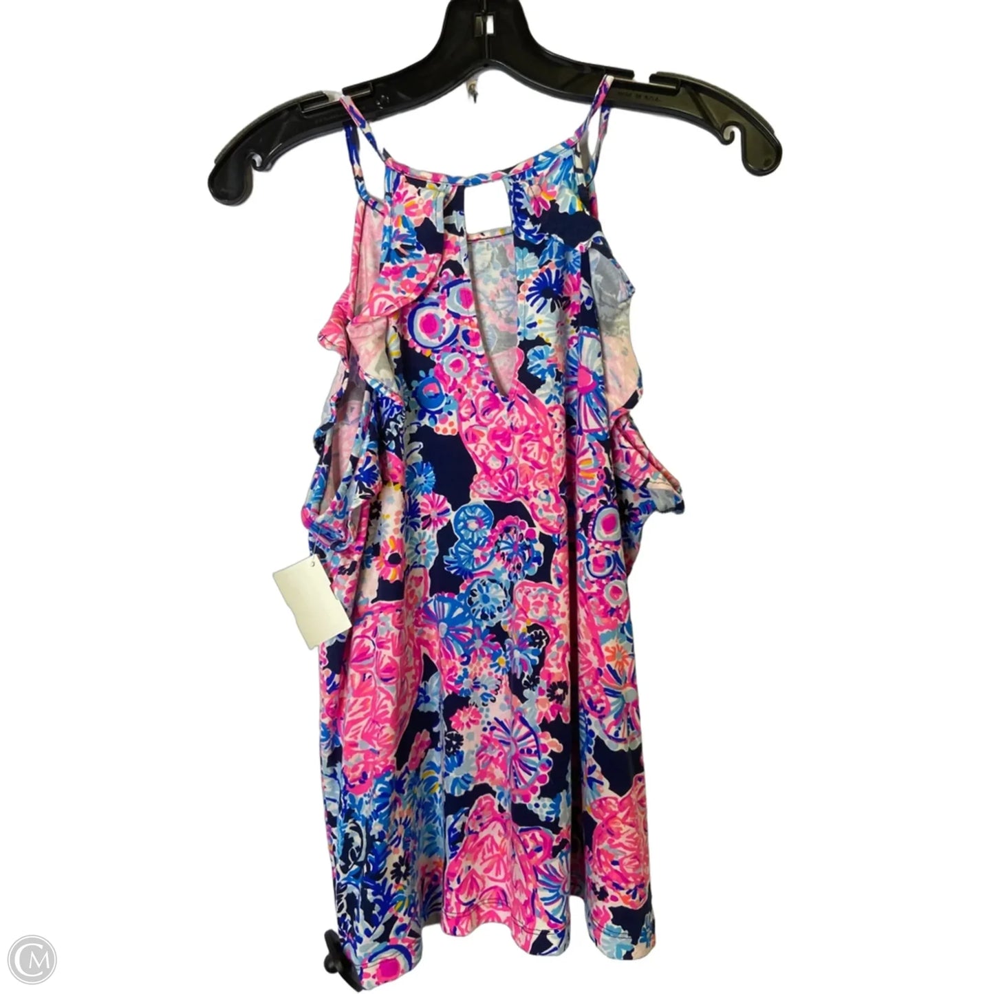 Top Sleeveless By Cmb In Blue & Pink, Size: M