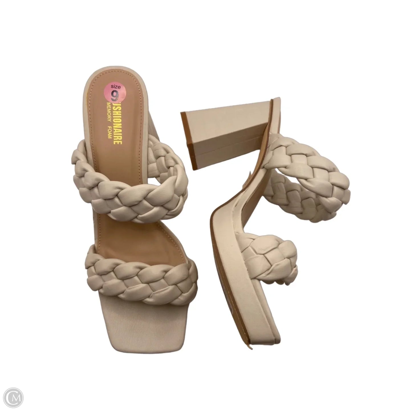 Shoes Heels Block By Cushionaire In White, Size: 9