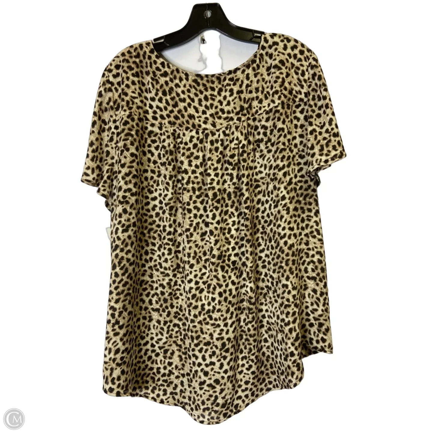 Blouse Short Sleeve By Torrid In Animal Print, Size: 2x