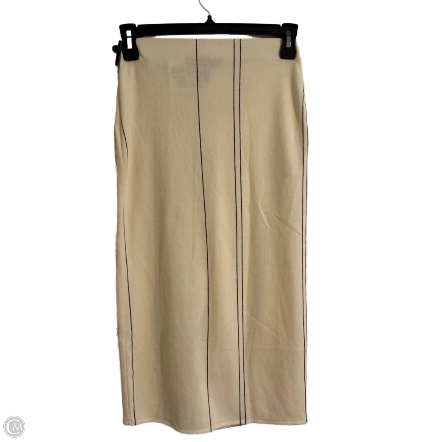 Skirt Midi By H&m In Cream, Size: S
