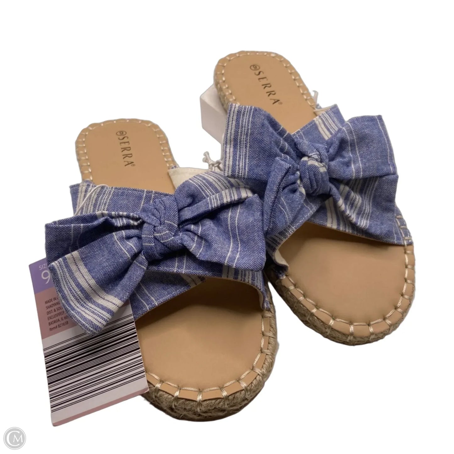 Sandals Flats By Serra In Blue, Size: 9
