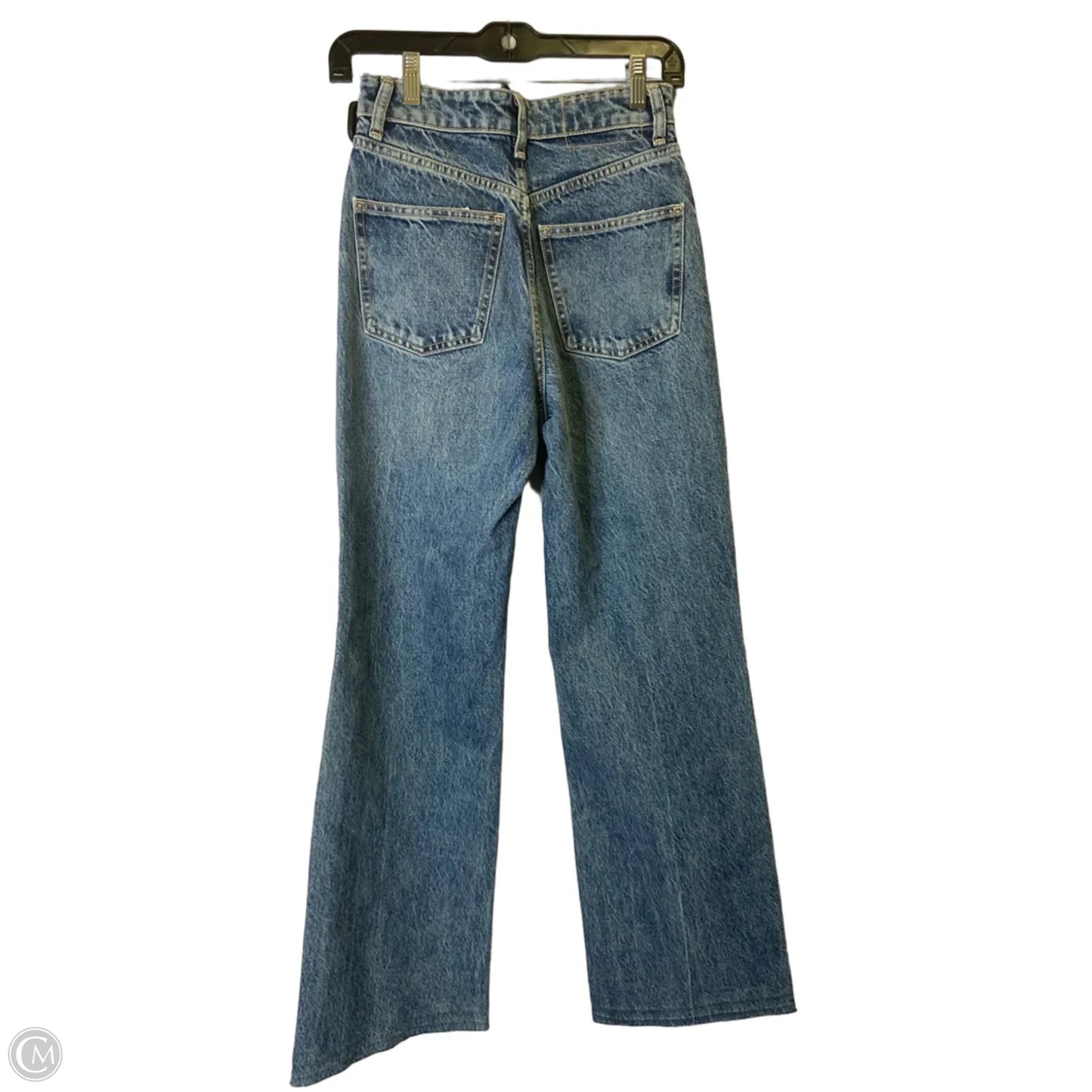 Jeans Wide Leg By Zara In Blue Denim, Size: 2