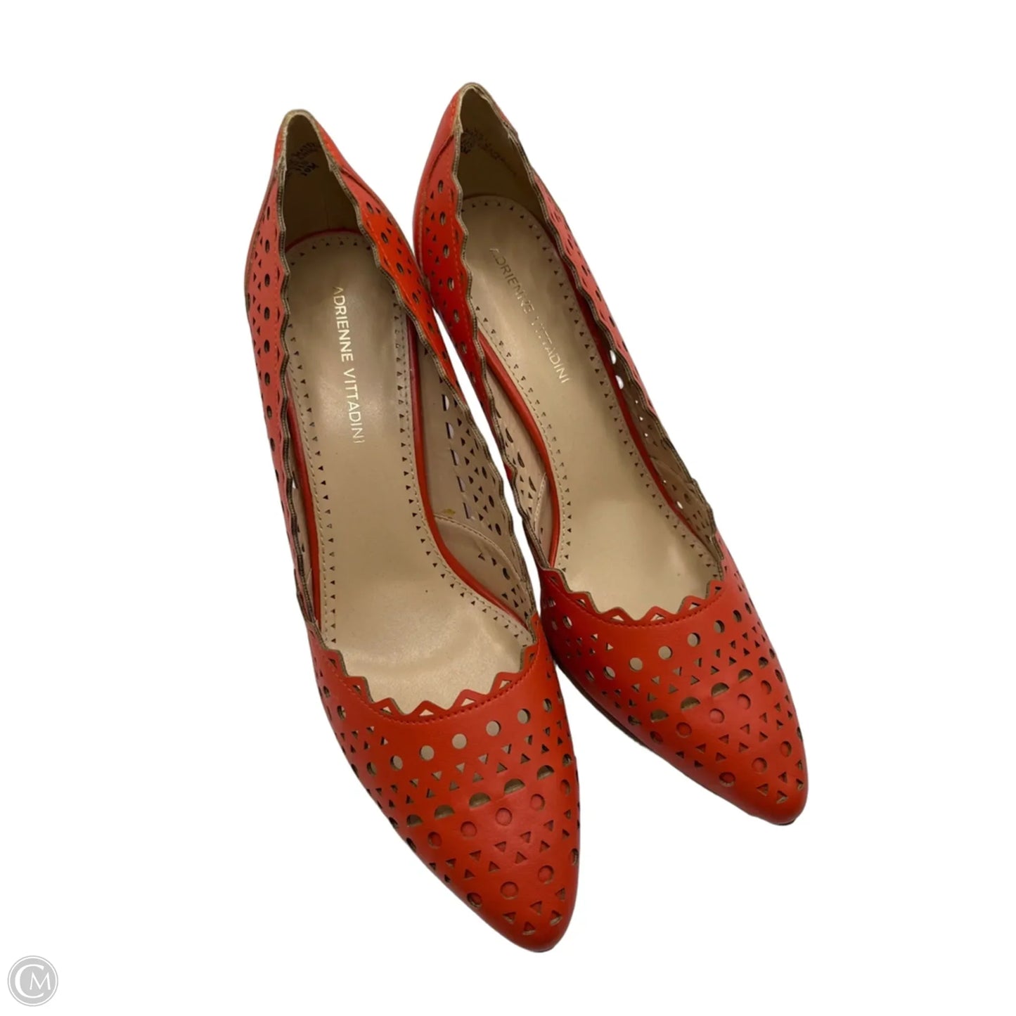 Shoes Heels Stiletto By Adrienne Vittadini In Orange, Size: 10