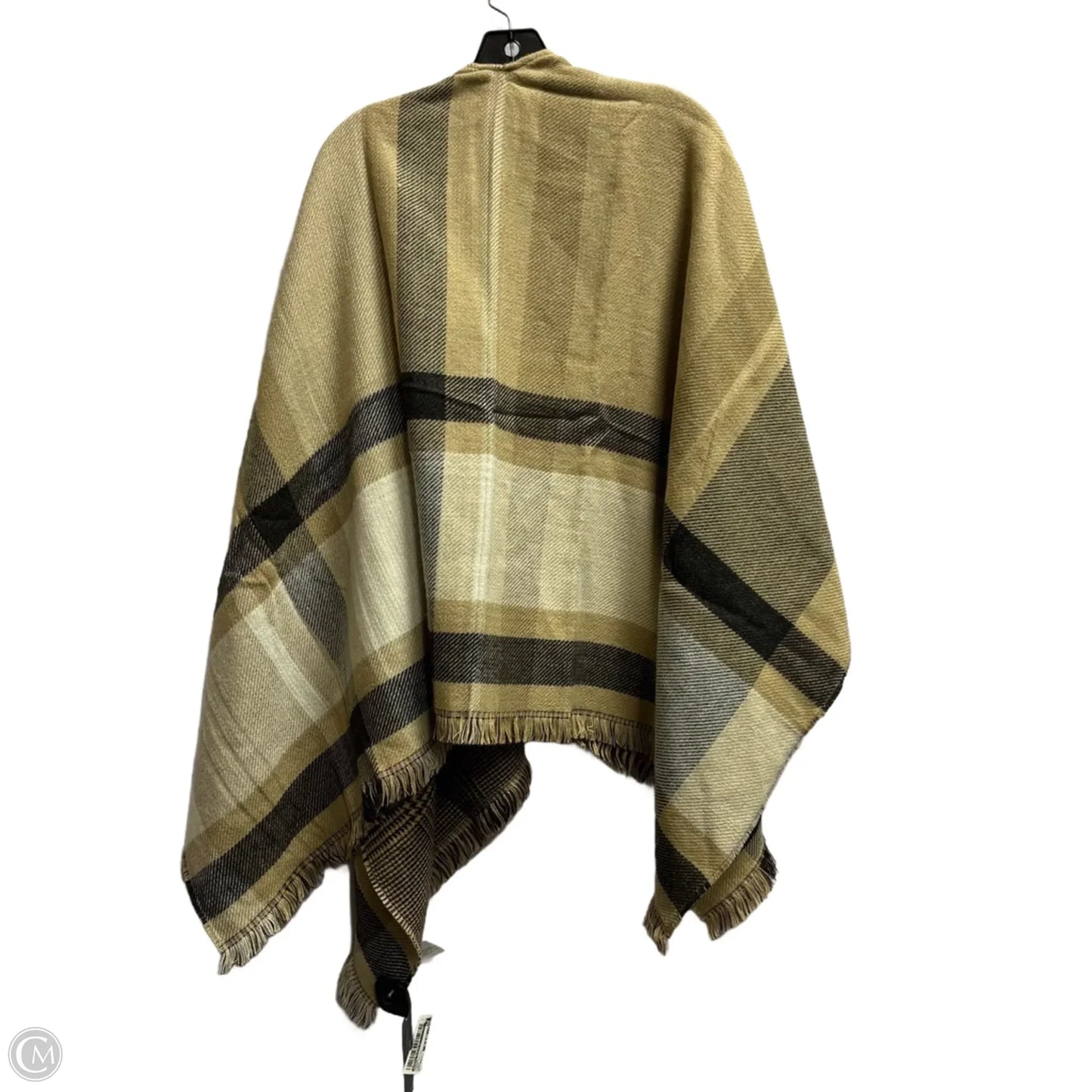 Poncho By Banana Republic In Plaid Pattern, Size: Osfm