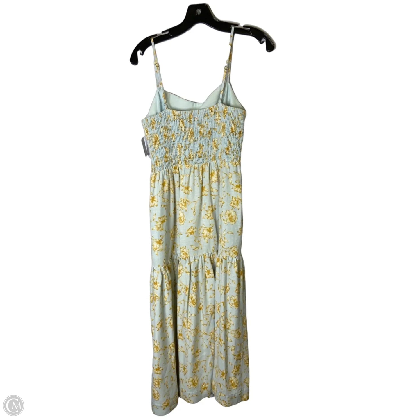 Dress Casual Maxi By Cmc In Blue & Yellow, Size: S