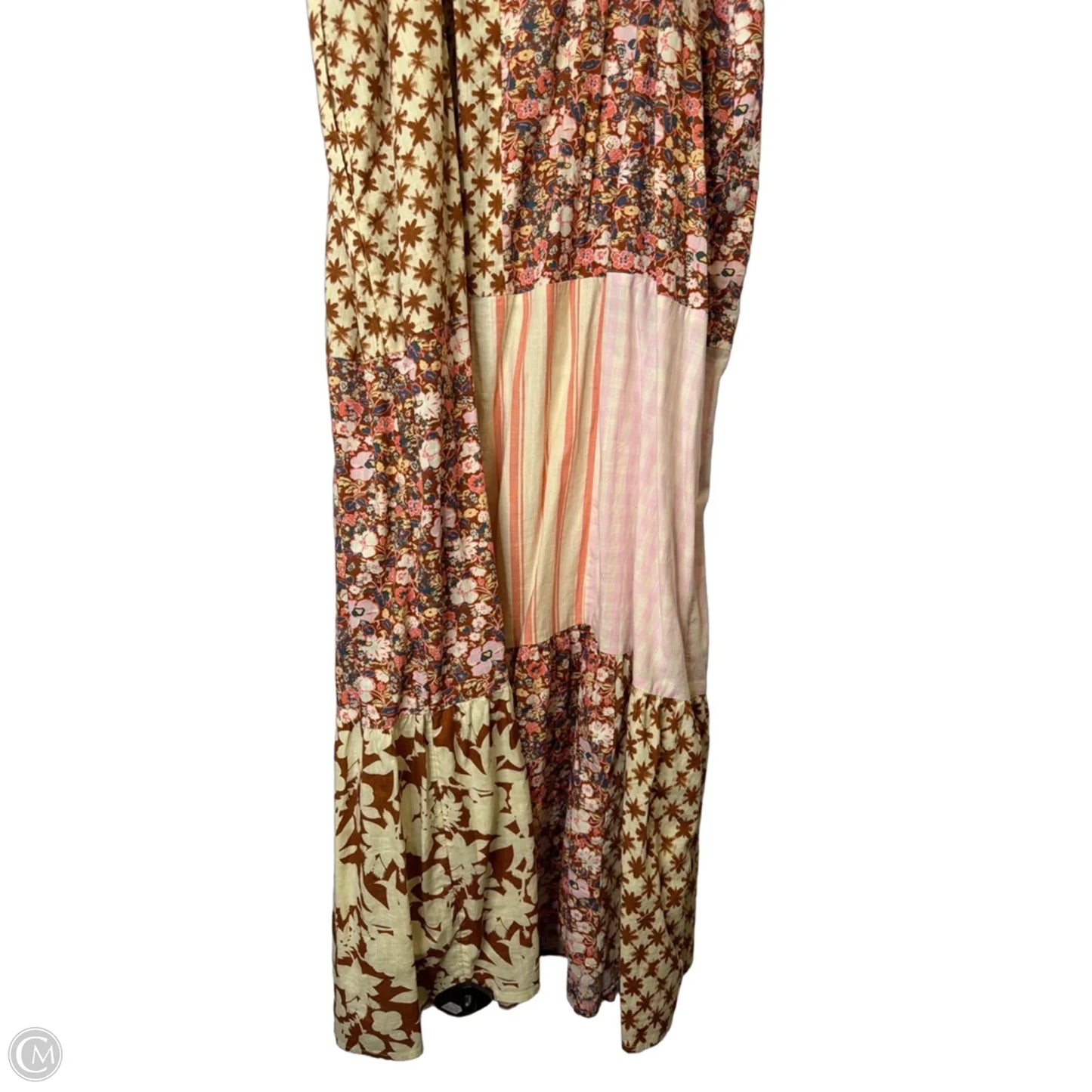 Dress Casual Maxi By Universal Standard In Brown & Pink, Size: M