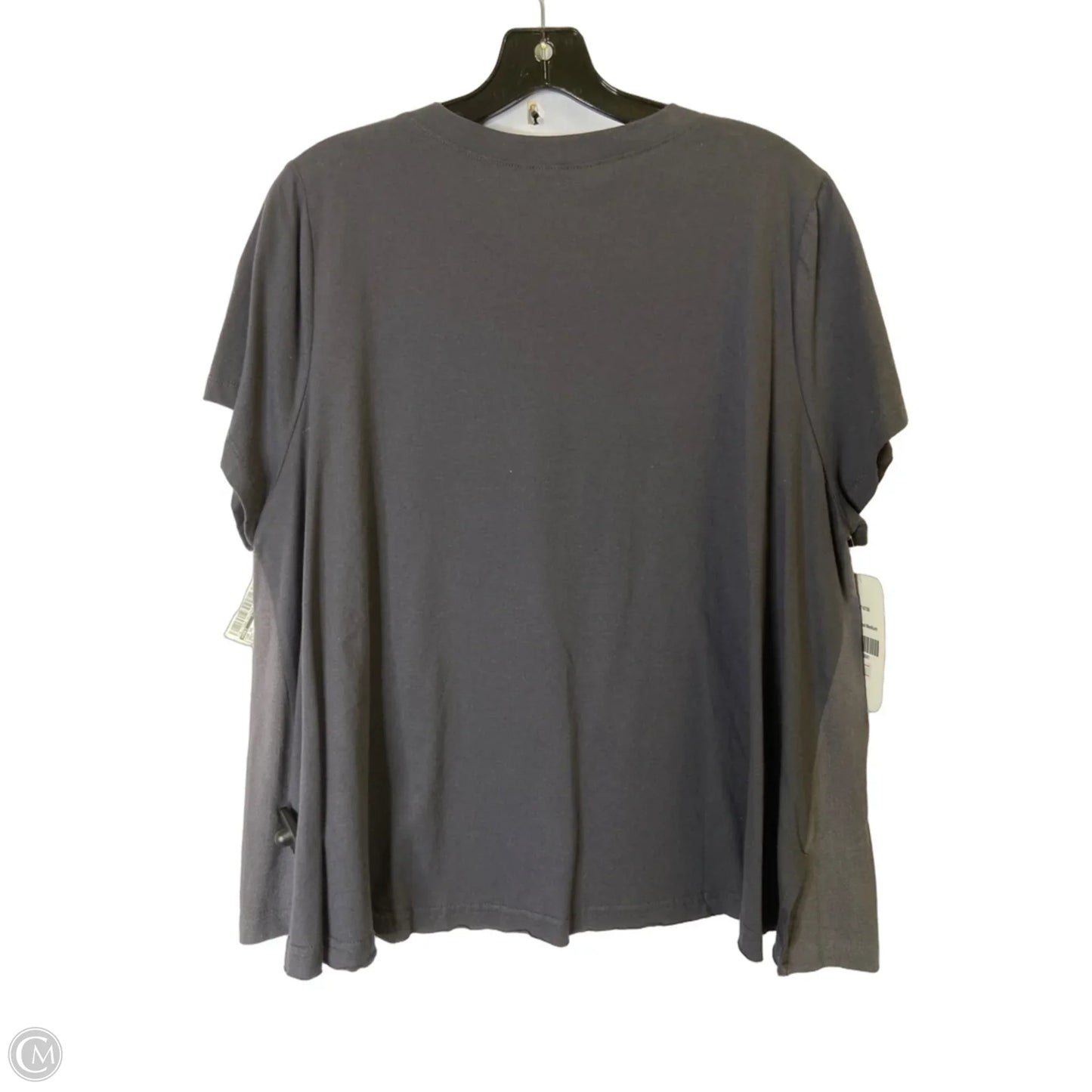 Top Short Sleeve By Oddi In Grey, Size: M
