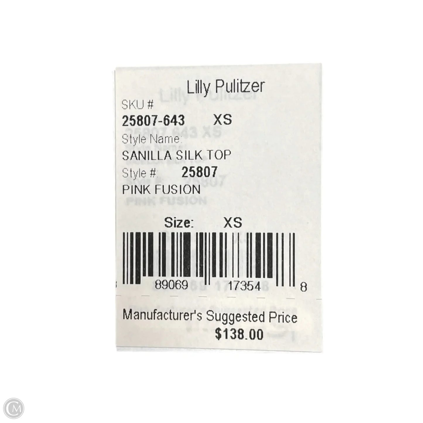 Top Long Sleeve Designer By Lilly Pulitzer In Pink, Size: Xs