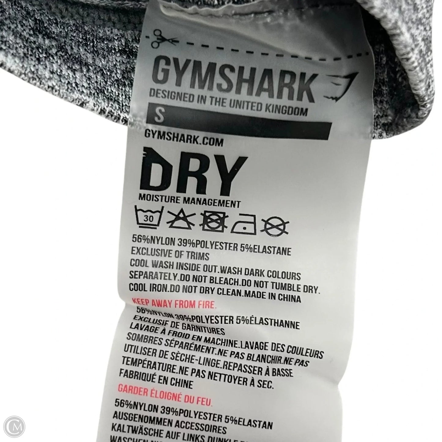 Athletic Leggings By Gym Shark In Grey, Size: S