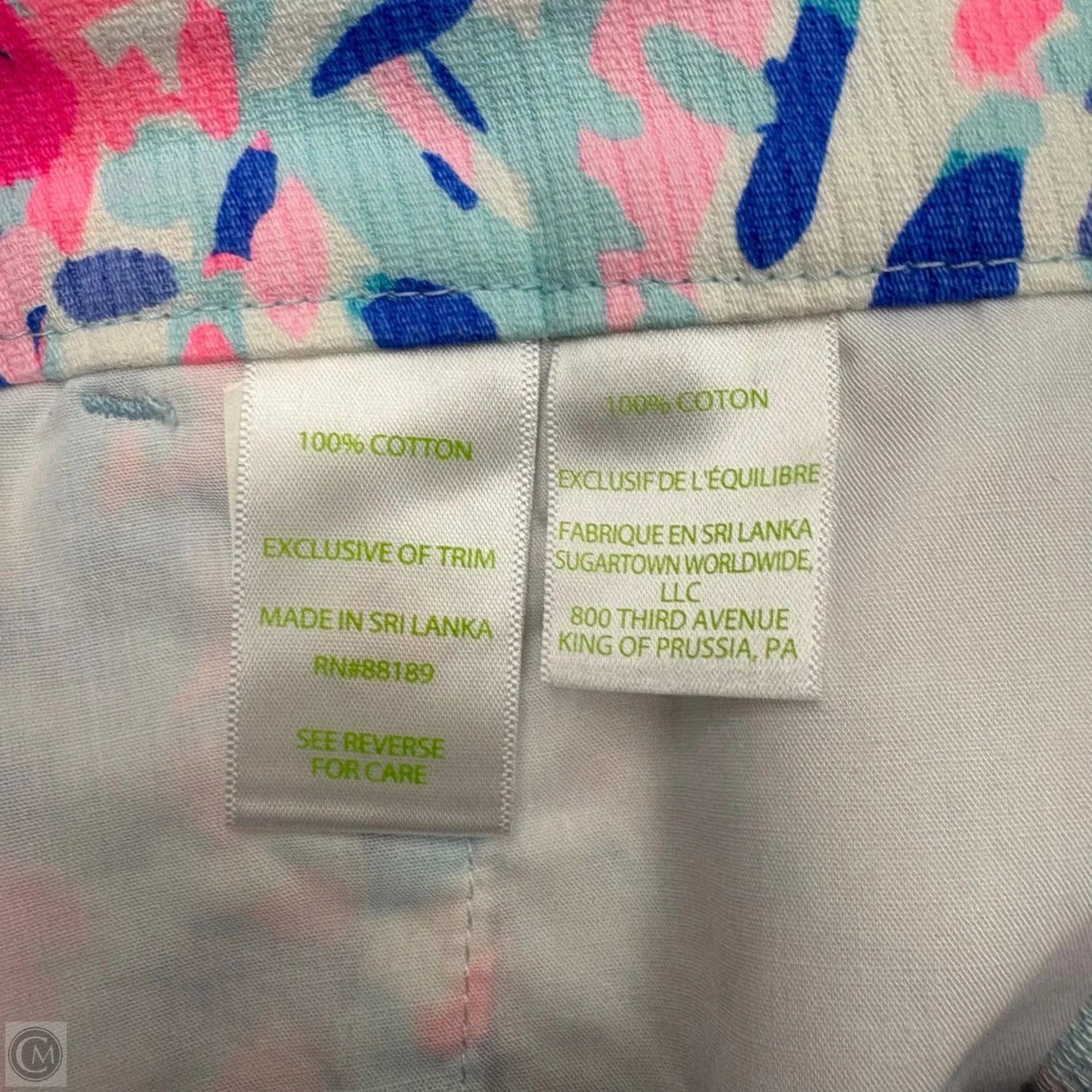 Shorts Designer By Lilly Pulitzer In Blue & Pink, Size: 0