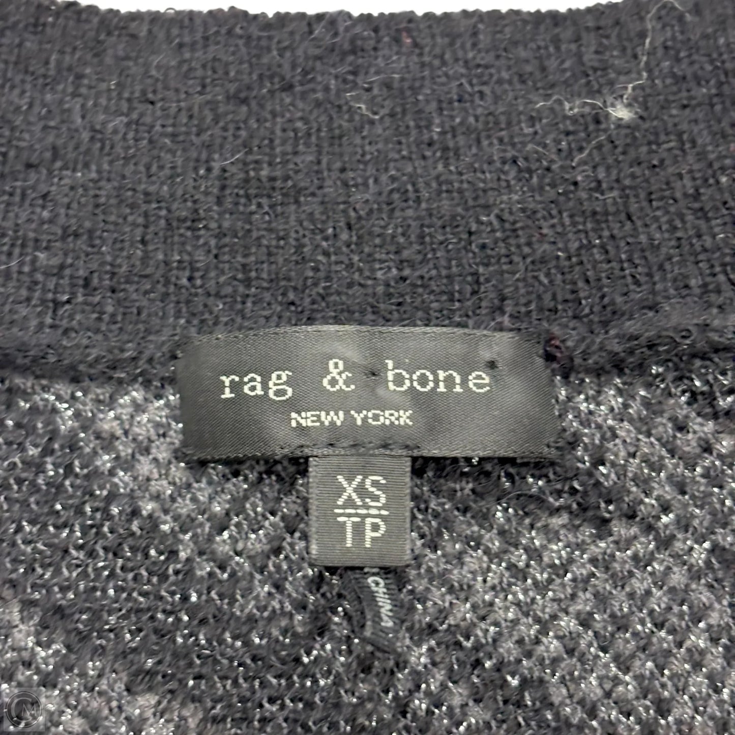 Top Long Sleeve By Rag And Bone In Black, Size: Xs