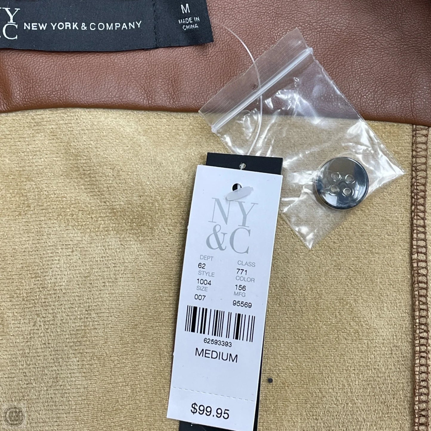 Jacket Other By New York And Co In Bronze, Size: M