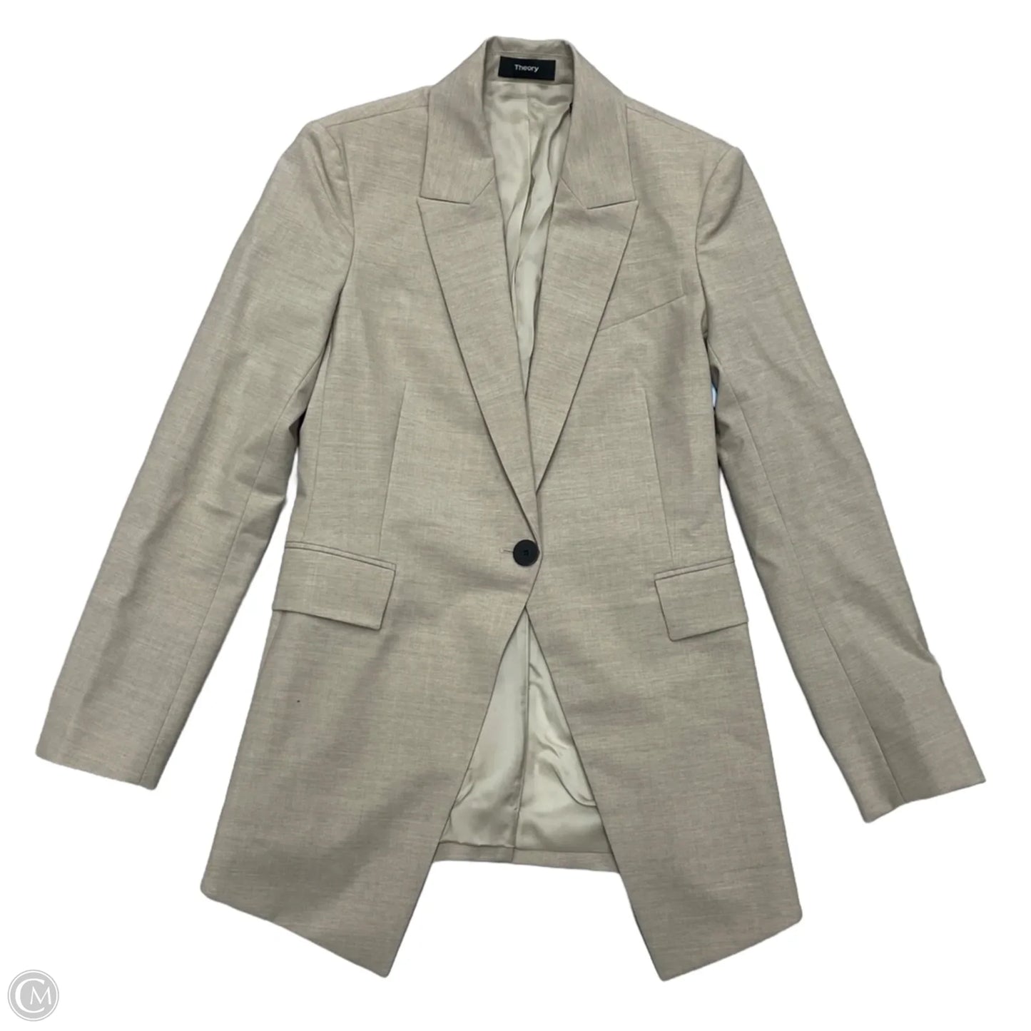Blazer By Theory In Tan, Size: Xs