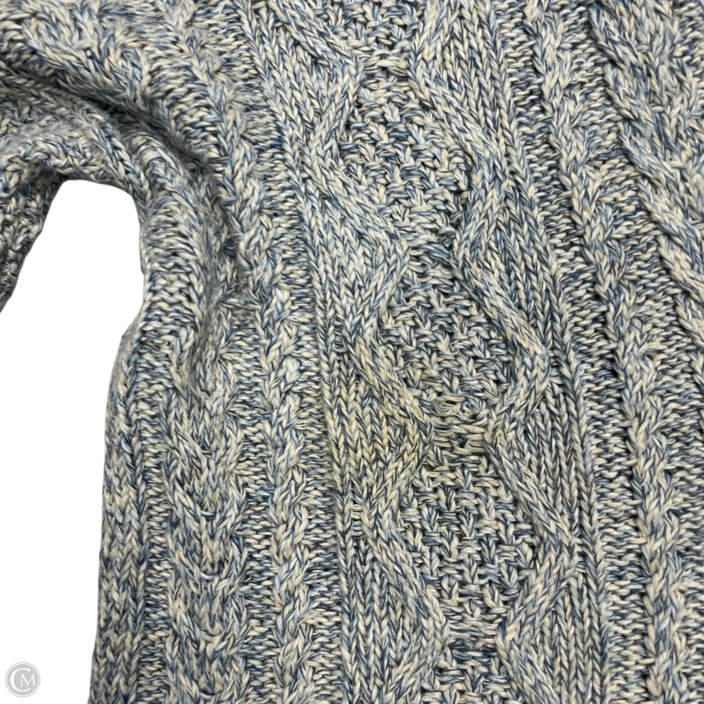 Sweatshirt Hoodie By Lauren By Ralph Lauren In Blue & White, Size: Xl