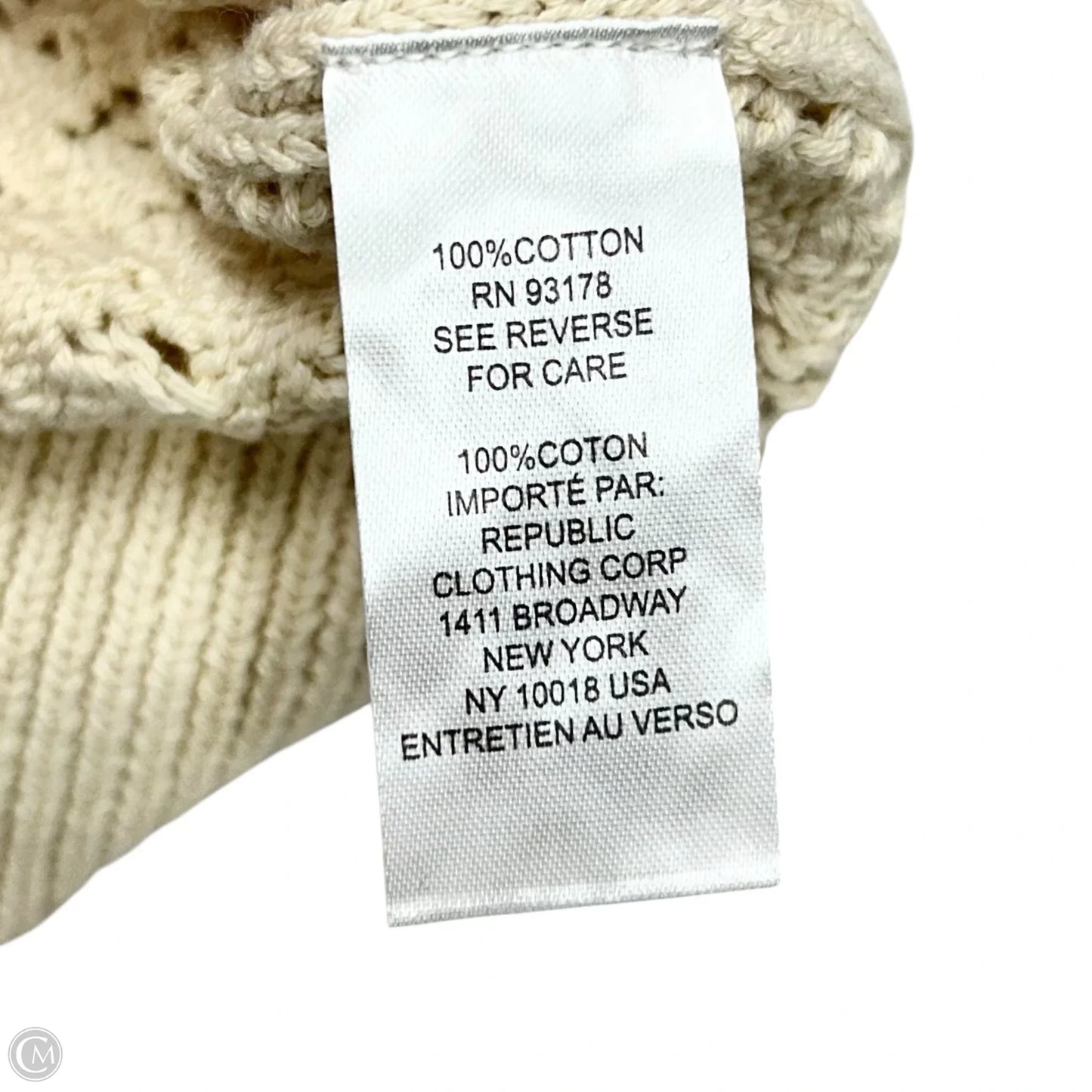 Sweater Short Sleeve By Elie Tahari In Tan, Size: L