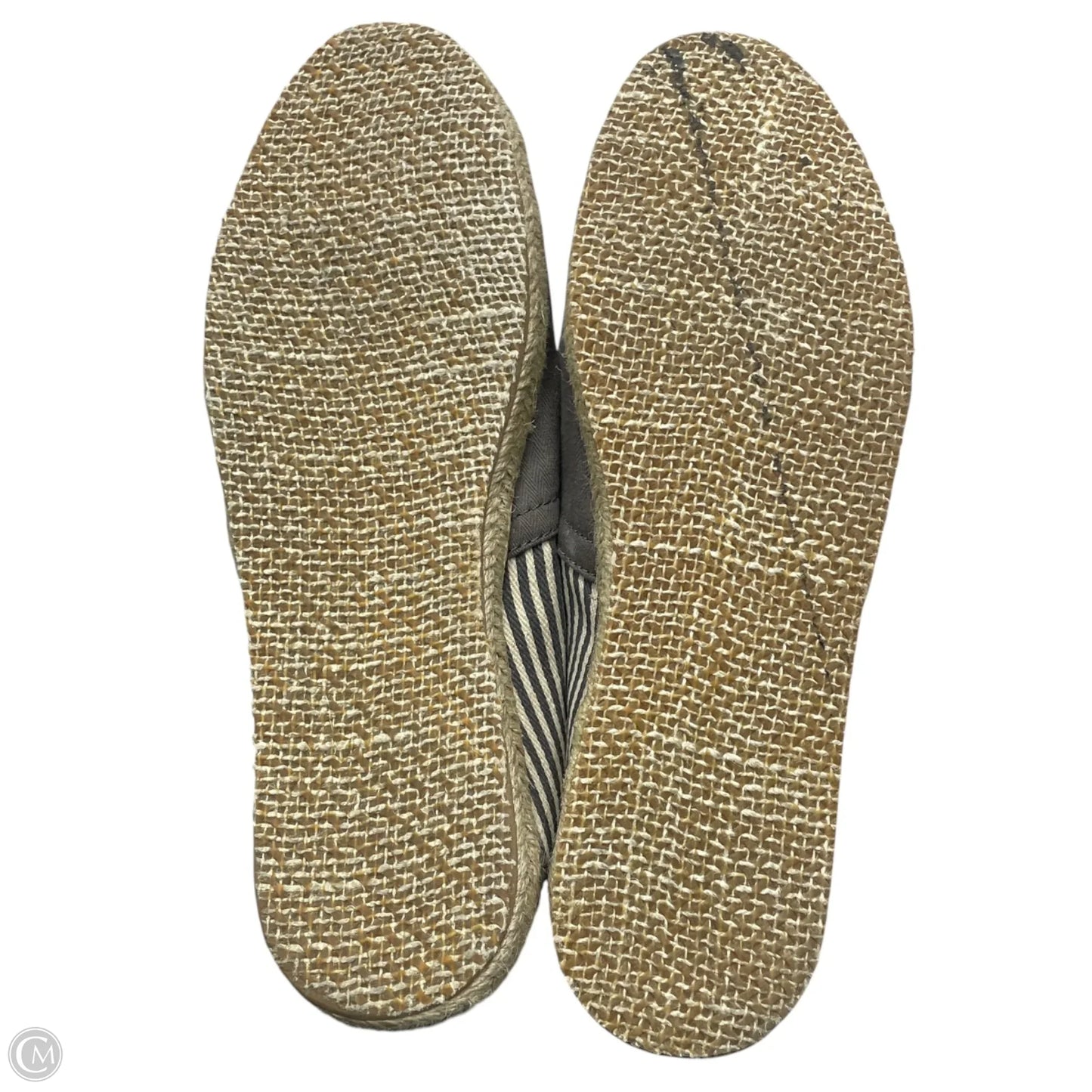Shoes Flats By Toms In Grey & White, Size: 11