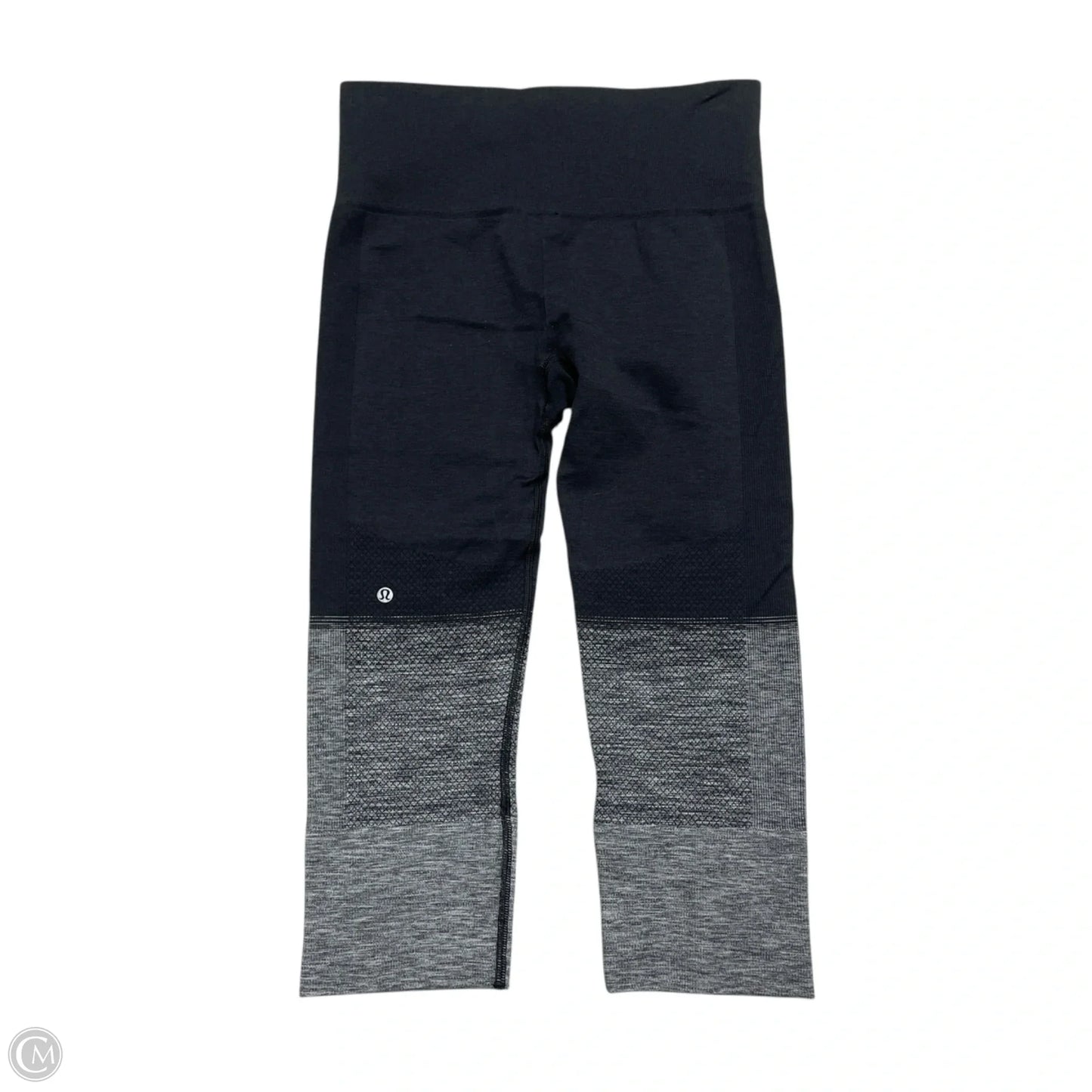 Athletic Leggings By Lululemon In Black & Grey, Size: S