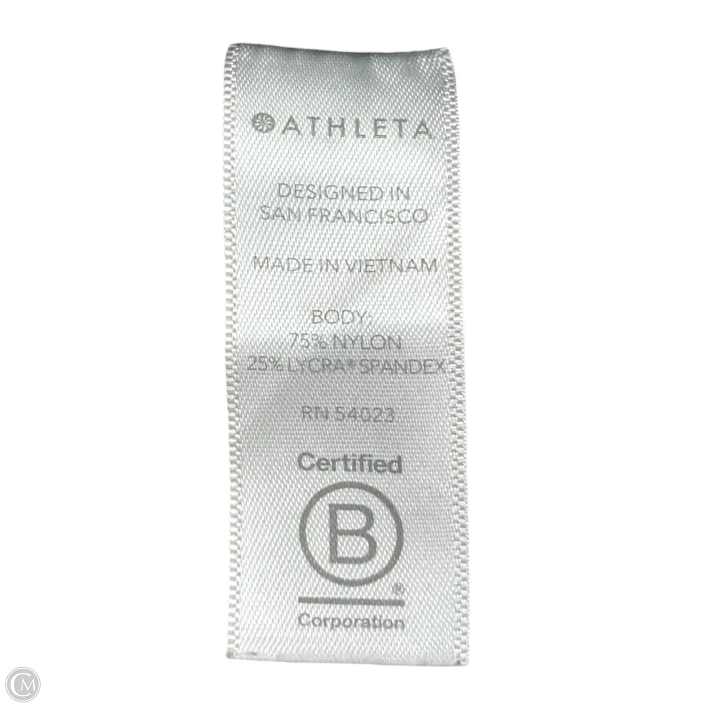 Athletic Leggings By Athleta In Black & Green, Size: M