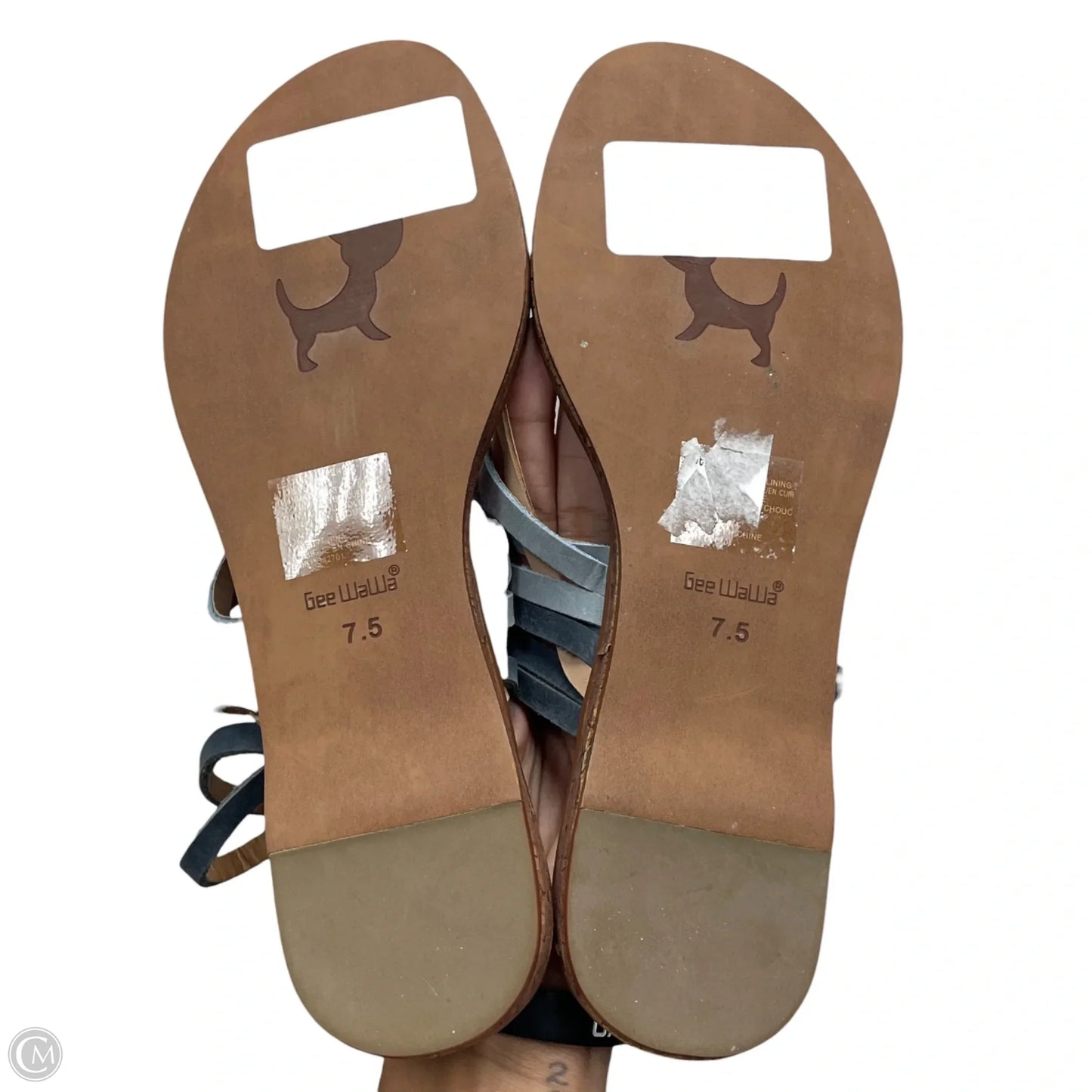 Sandals Flats By Geewawa In Brown, Size: 7.5