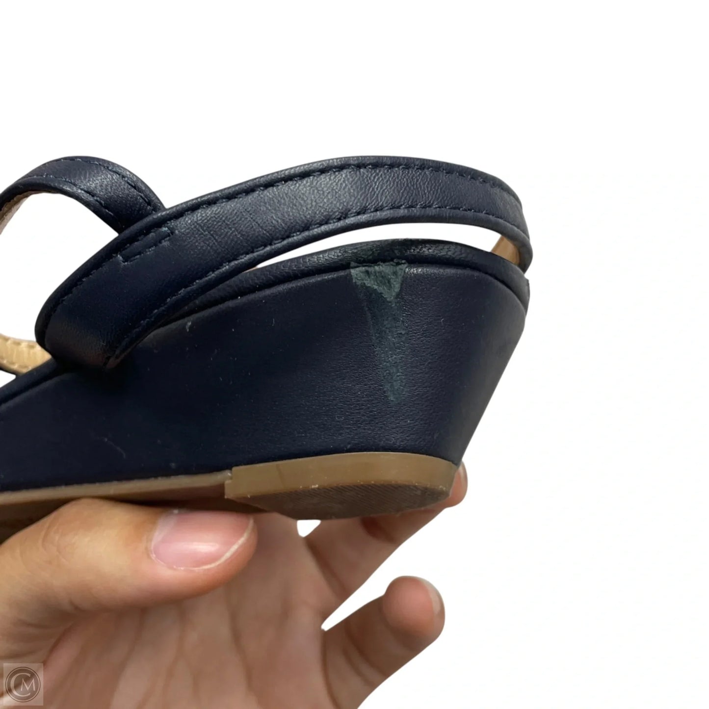 Sandals Heels Wedge By Talbots In Black, Size: 7