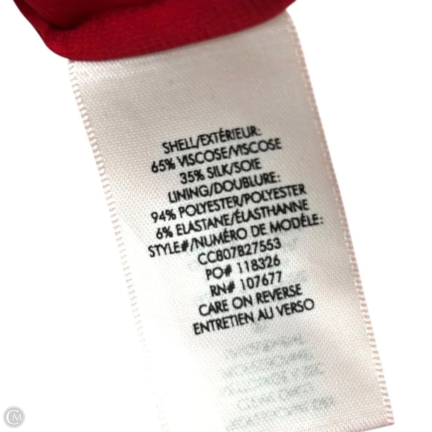 Dress Designer By Alice + Olivia In Black & Red, Size: S