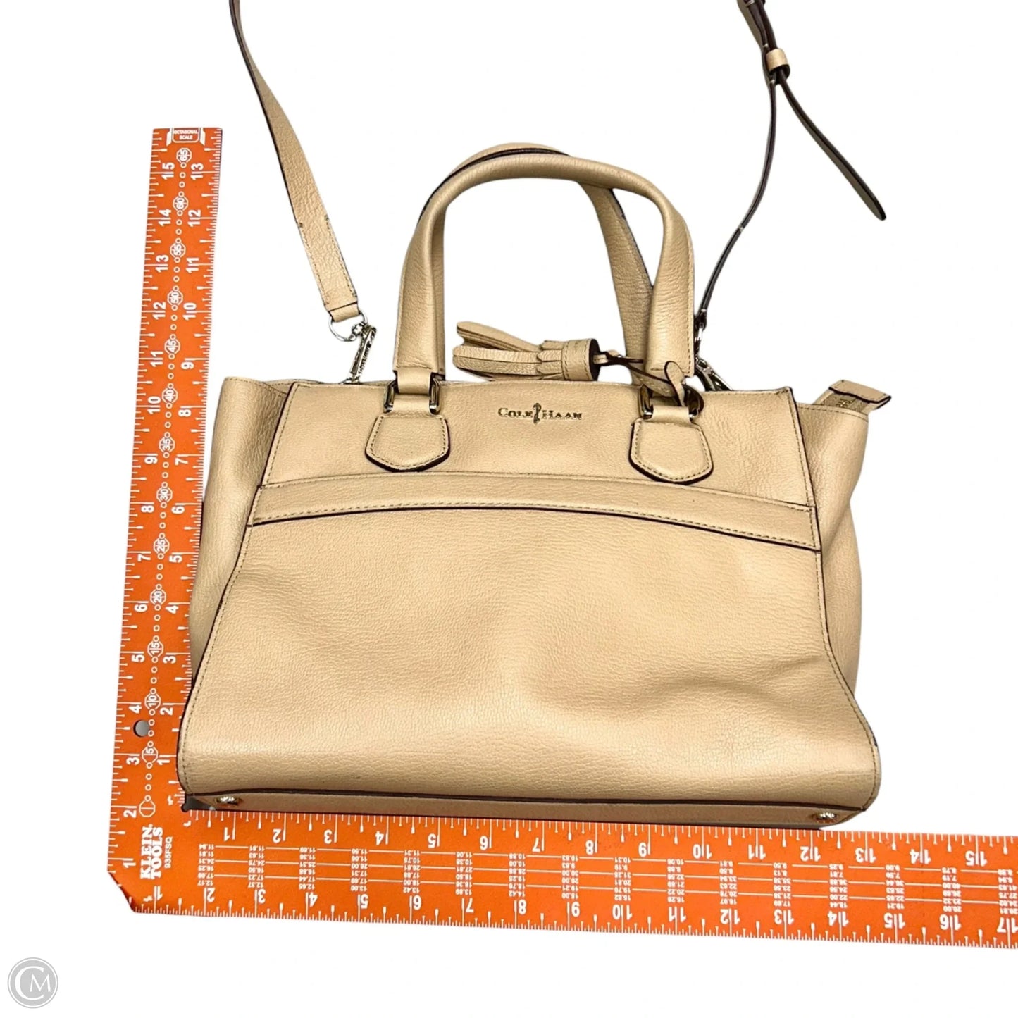 Handbag Leather By Cole-haan, Size: Medium
